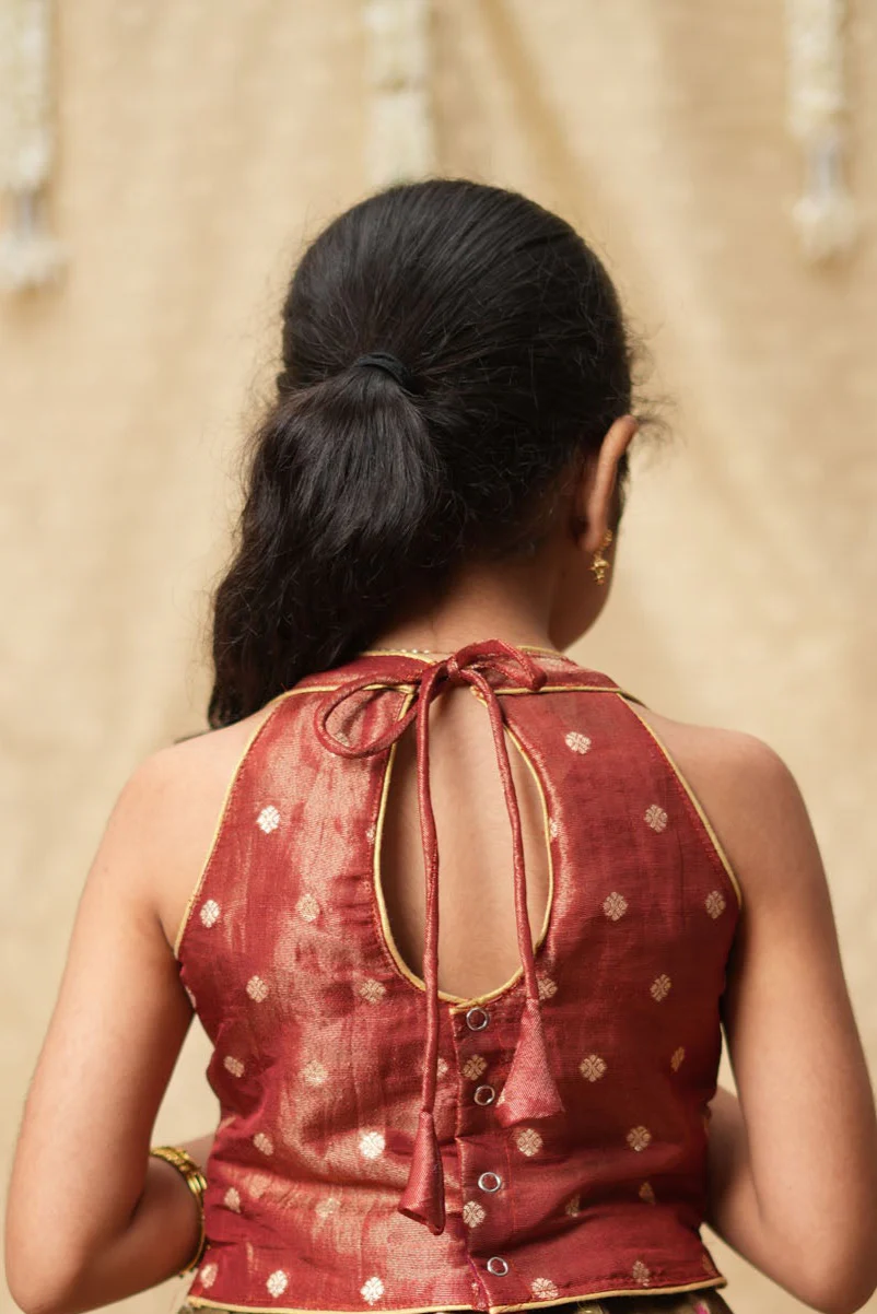 Gargi Peach Lehenga Mini (Set of 2) - Image 14