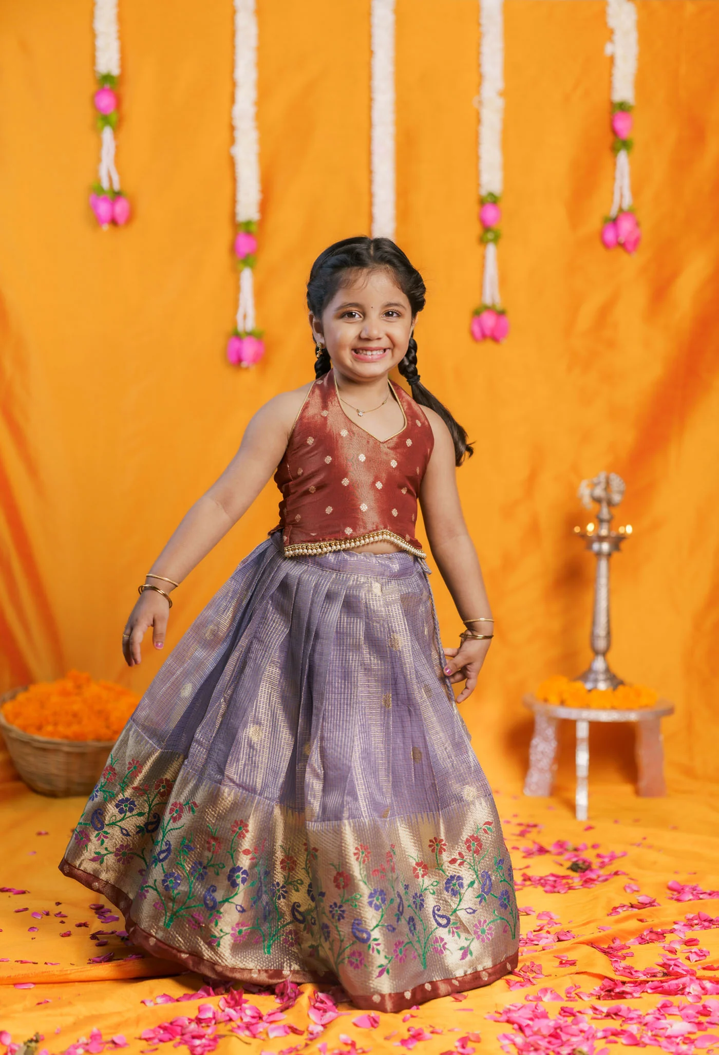 Gargi Lavender Lehenga Mini (Set of 2) - Image 2