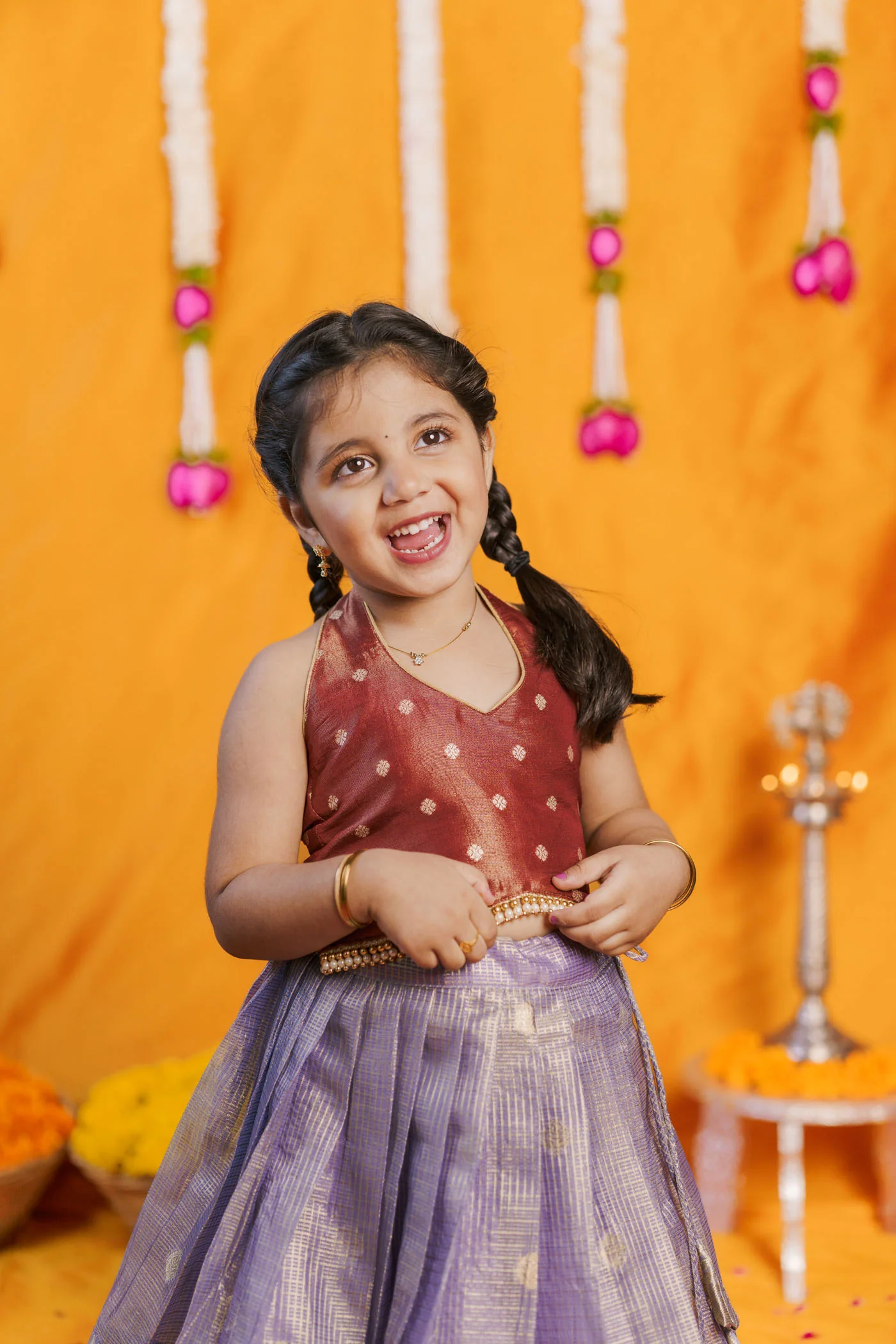 Gargi Lavender Lehenga Mini (Set of 2) - Image 3