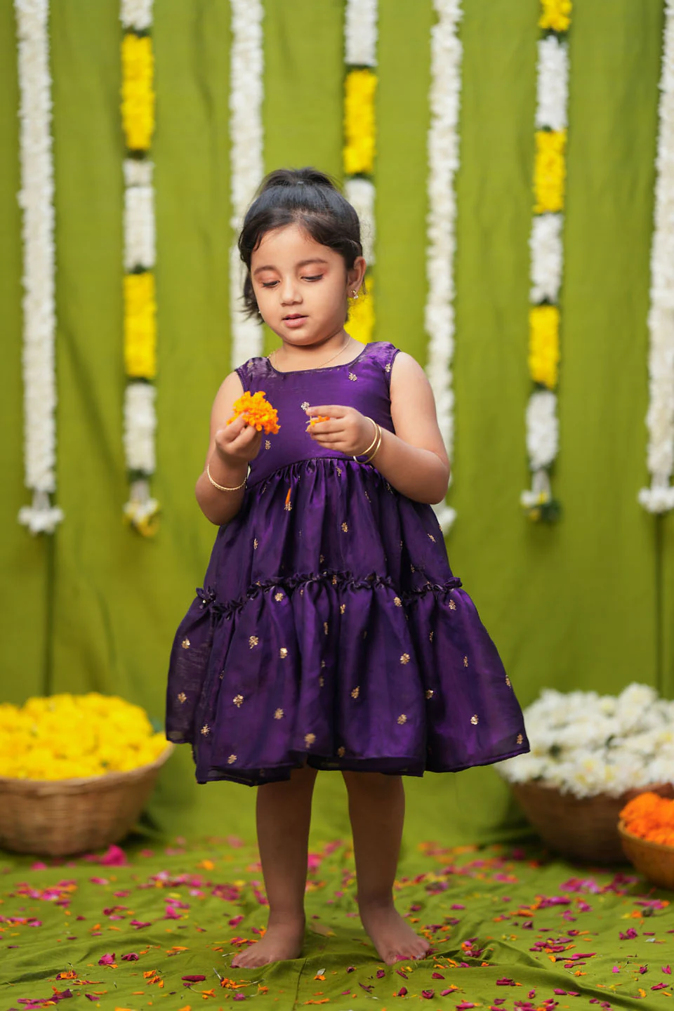 Gayathri Purple Frock Mini - Image 3