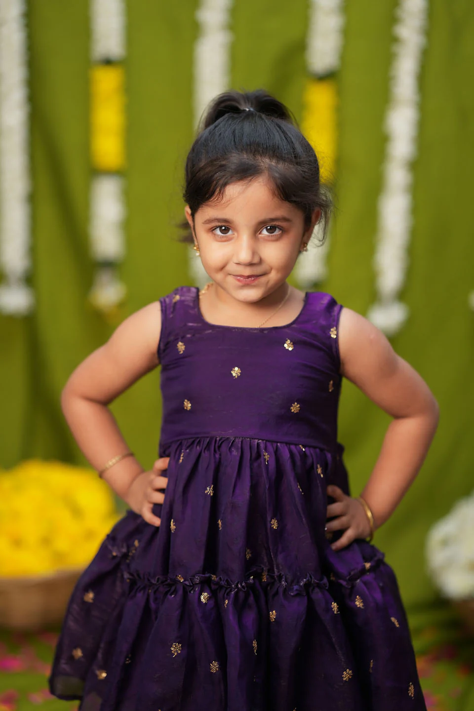 Gayathri Purple Frock Mini - Image 4