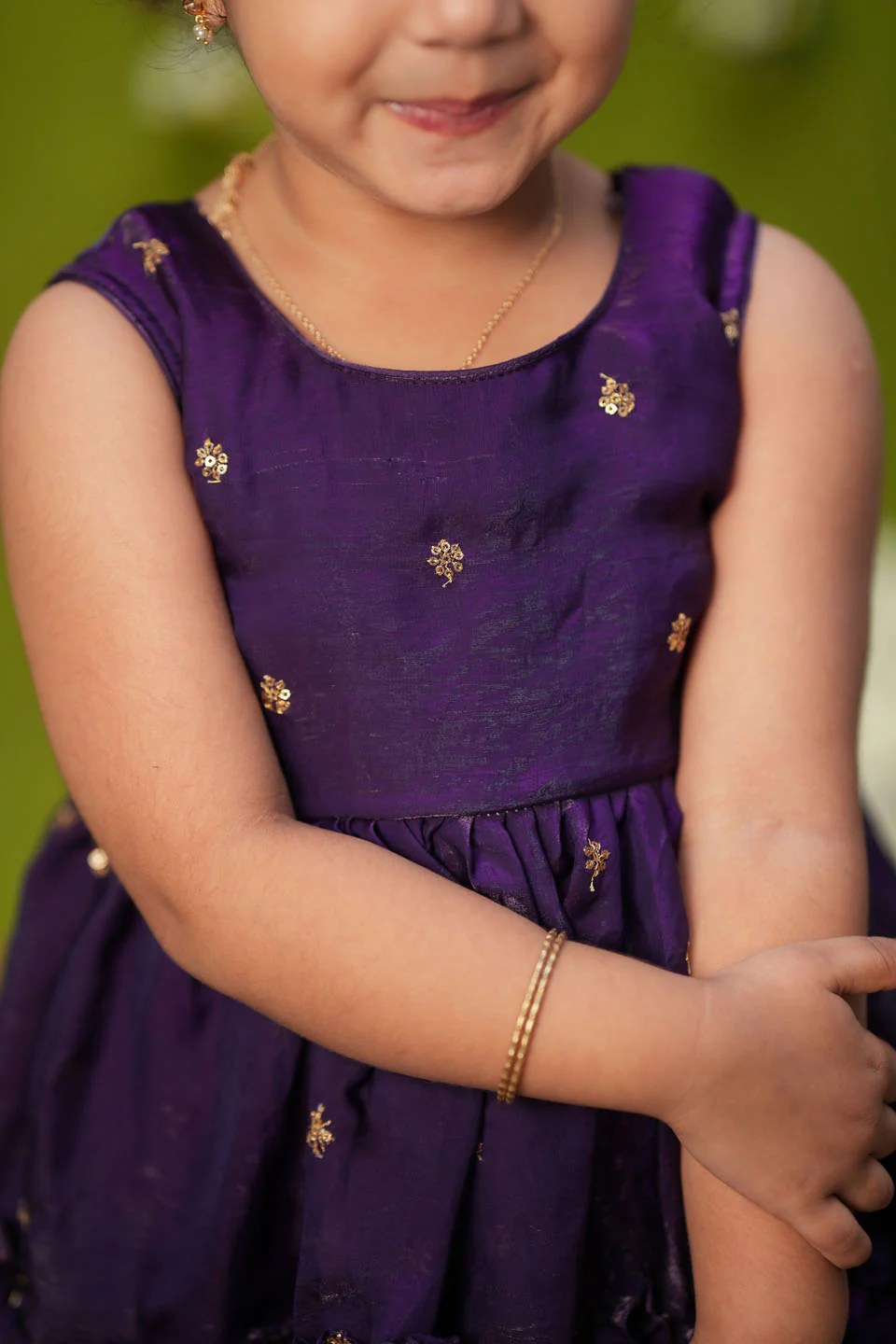 Gayathri Purple Frock Mini - Image 5