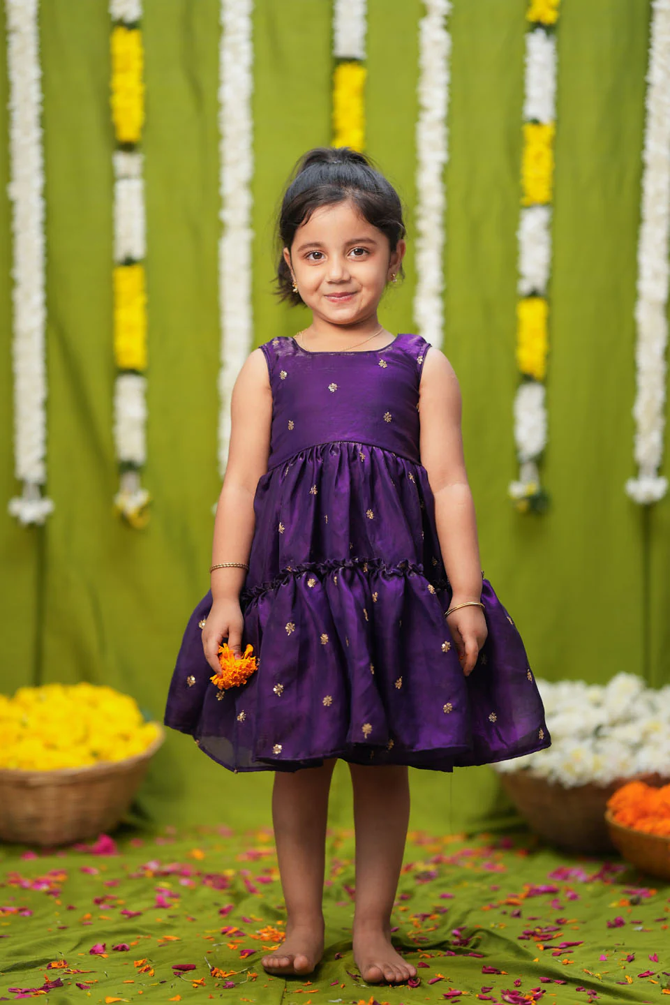 Gayathri Purple Frock Mini - Image 7