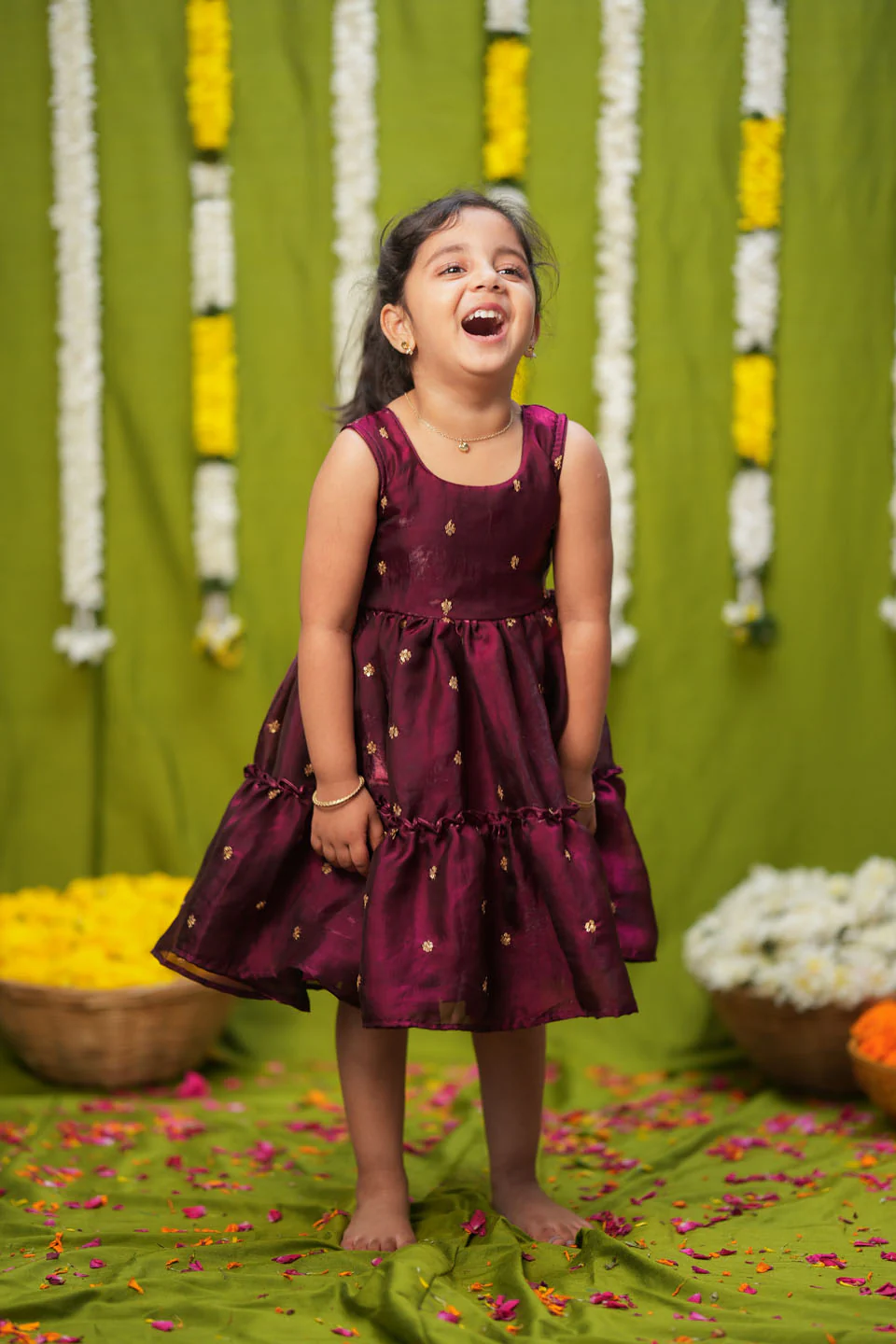 Gayathri Red Frock Mini - Image 10