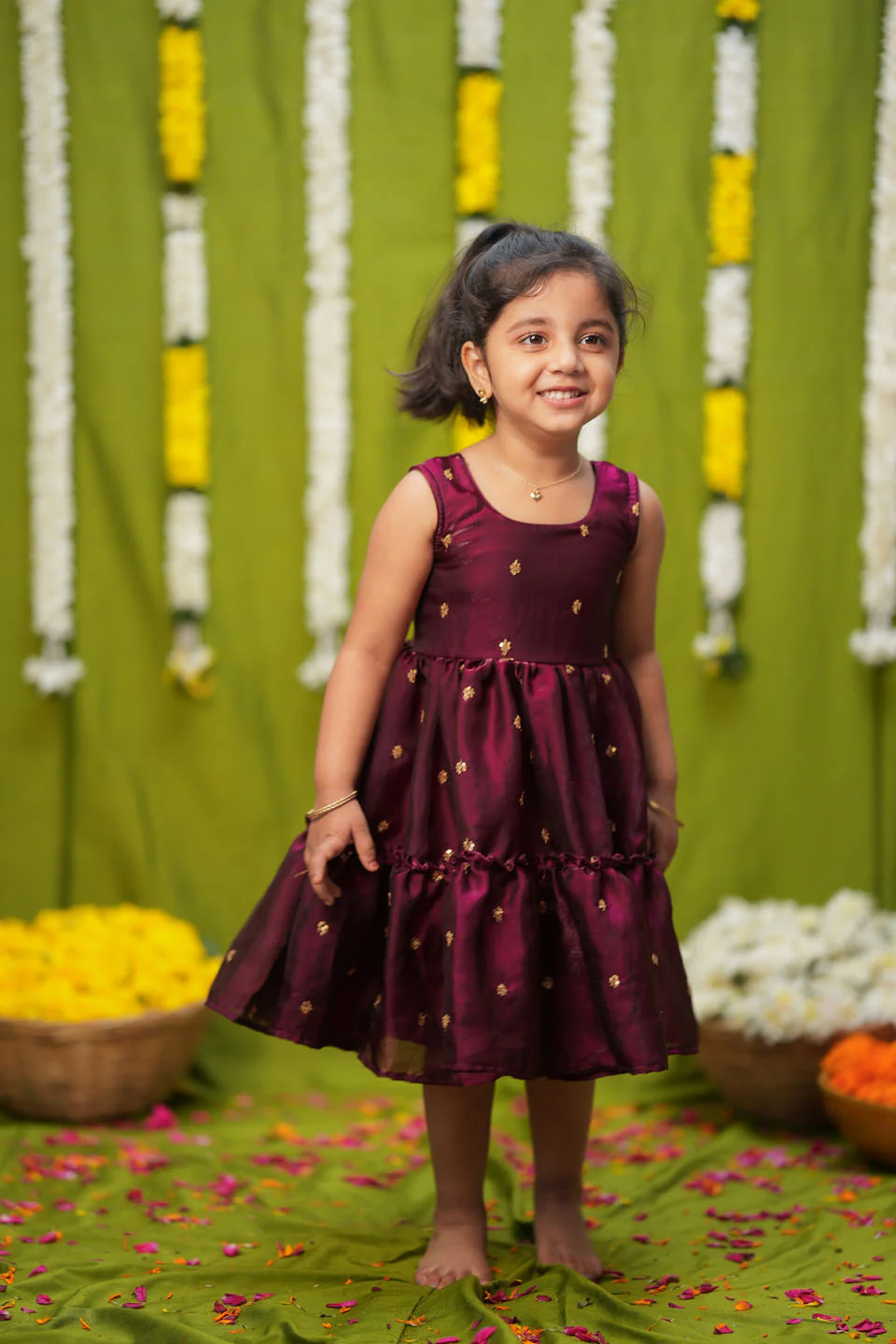 Gayathri Red Frock Mini - Image 3