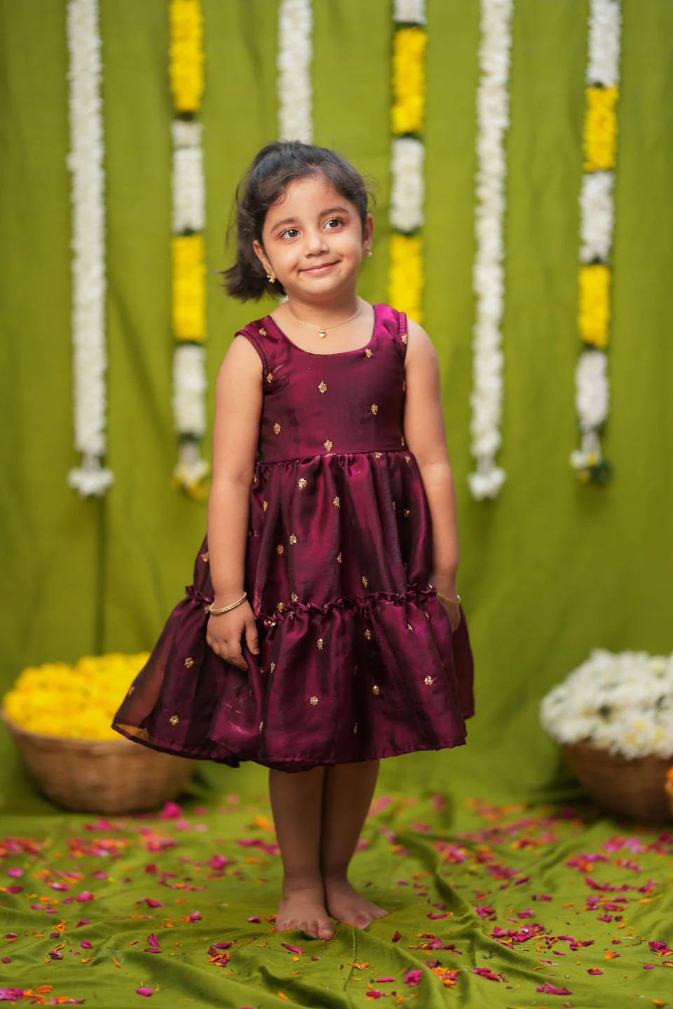 Gayathri Red Frock Mini - Image 4
