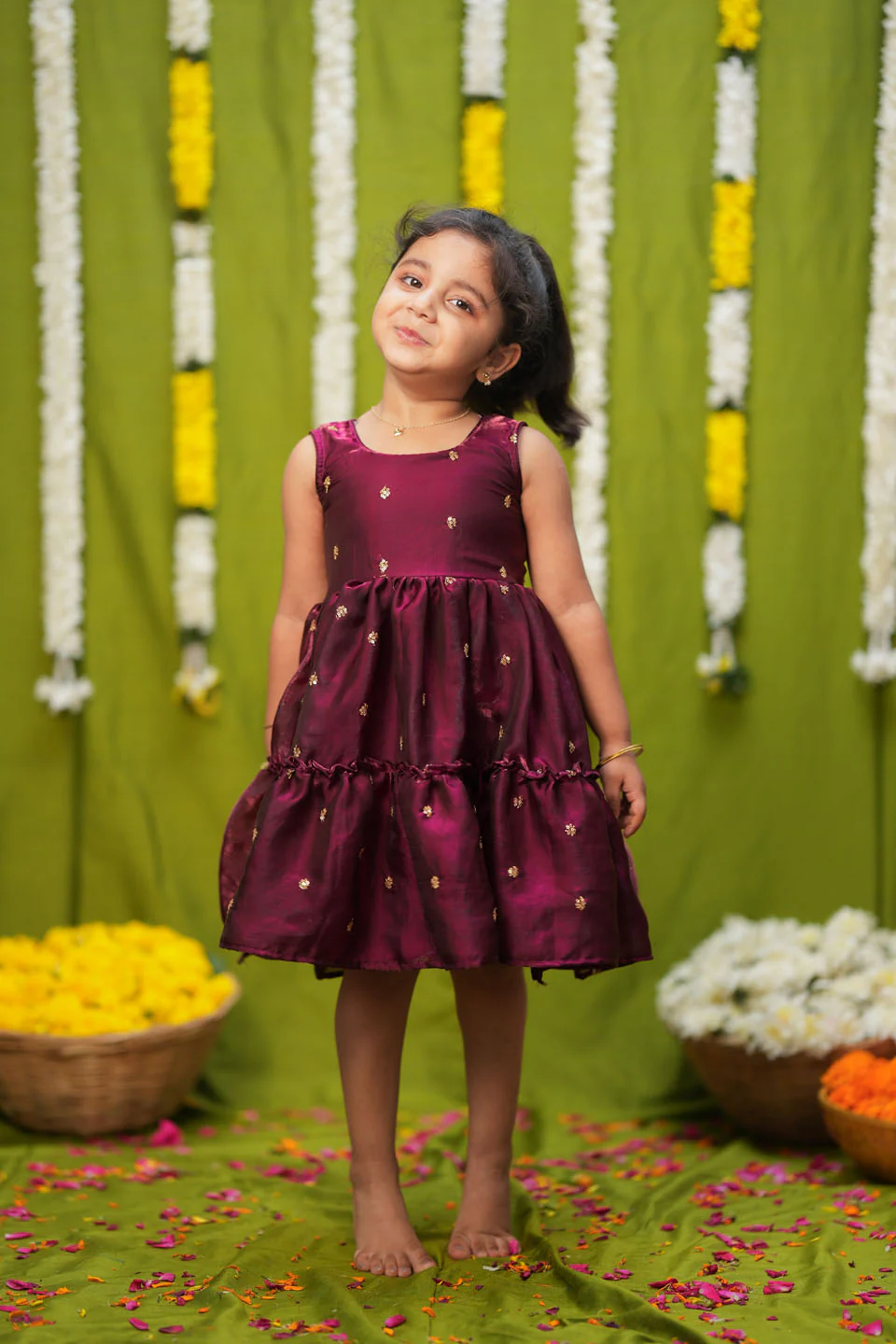 Gayathri Red Frock Mini - Image 6