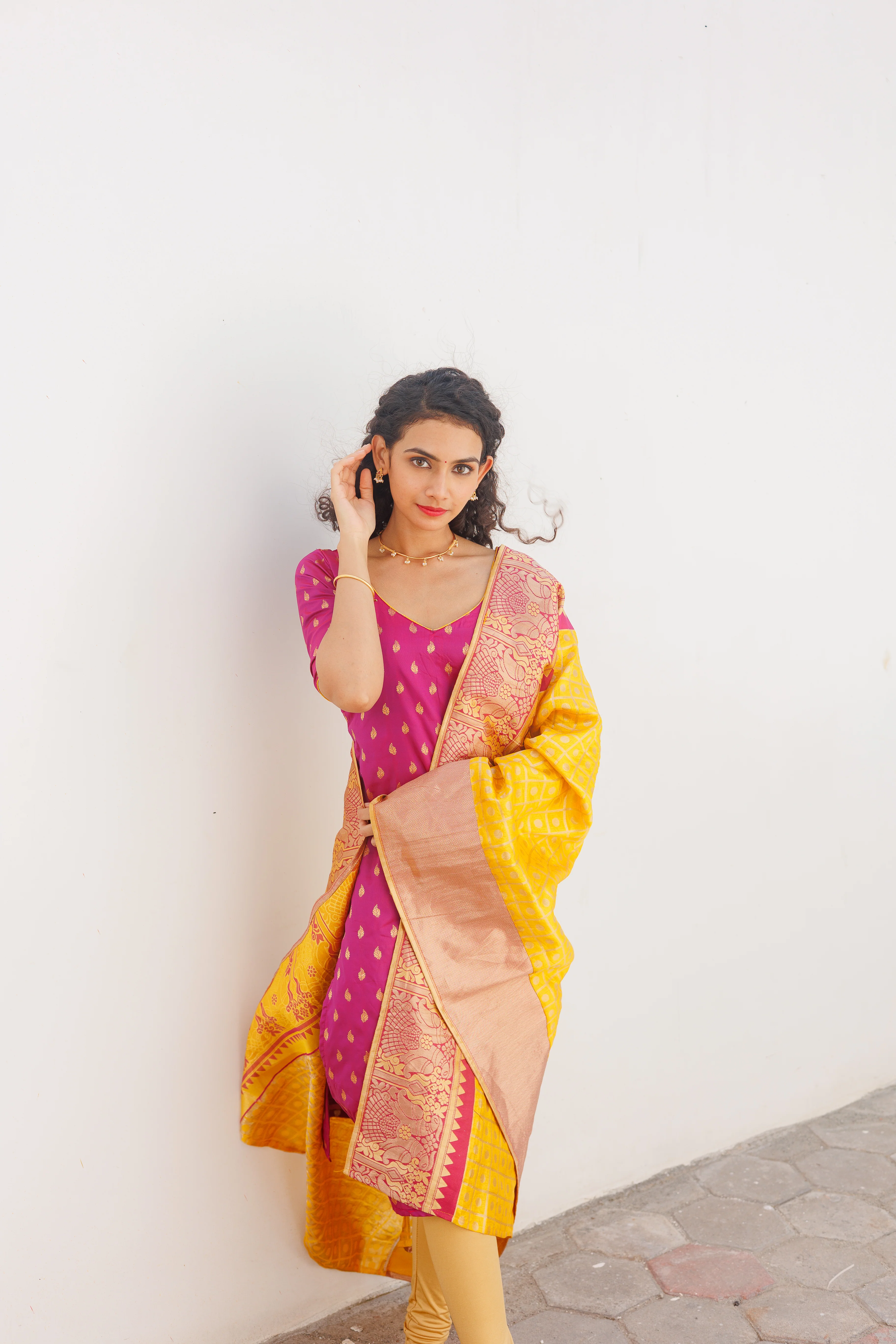 GRG - Aakruti Magenta (Kurti only)- XS only - Image 17