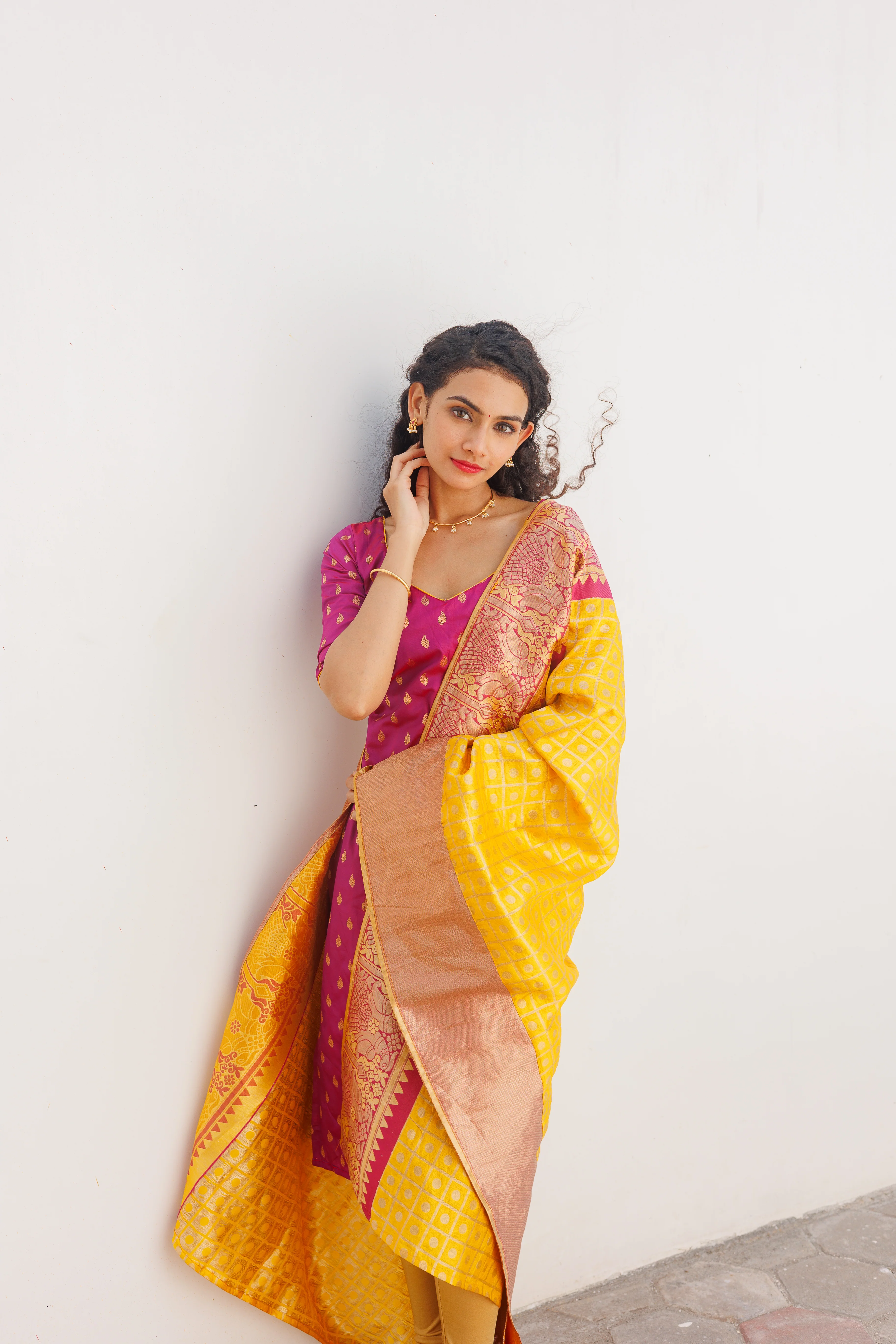 GRG - Aakruti Magenta (Kurti only)- XS only - Image 18