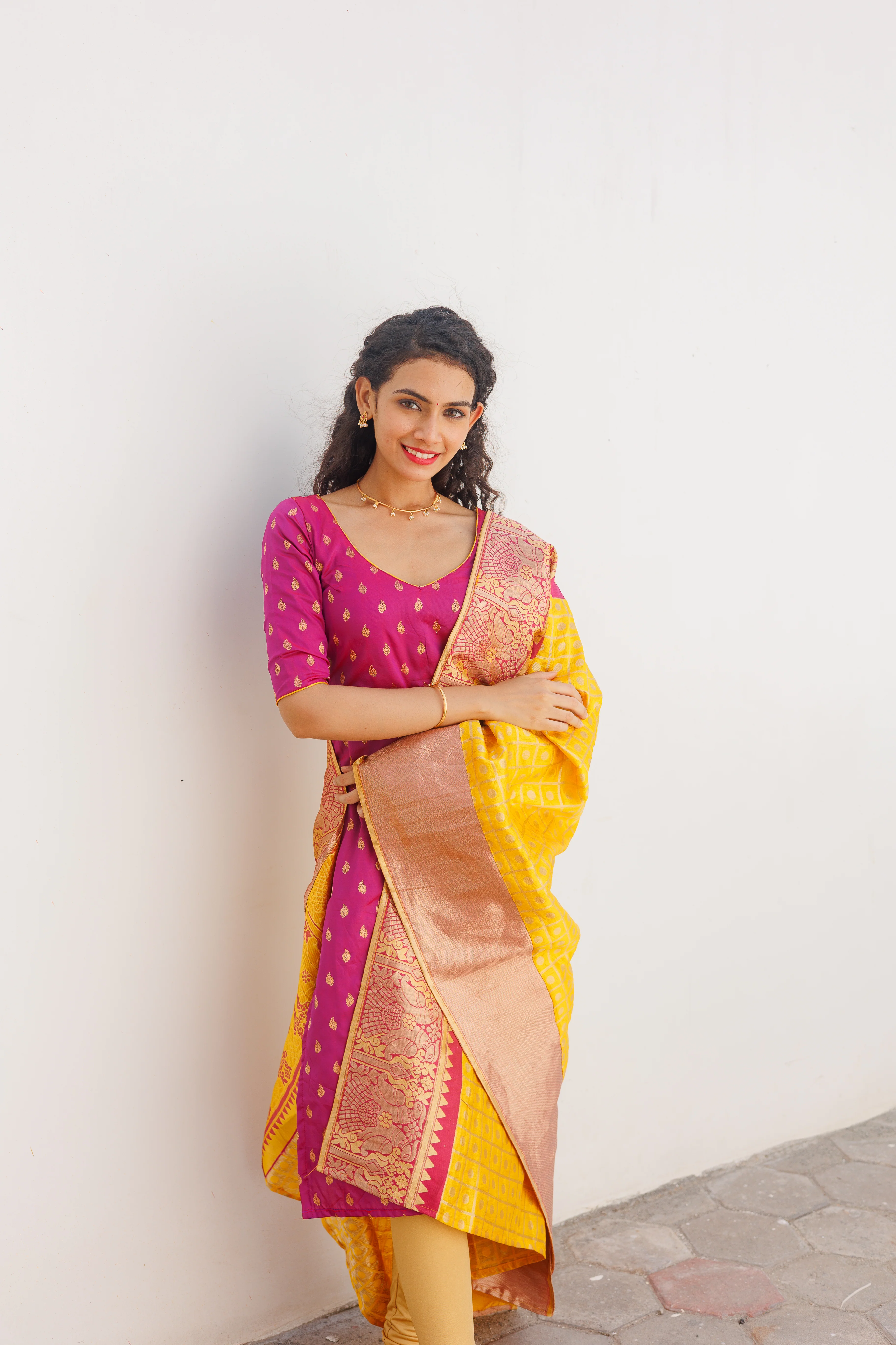 GRG - Aakruti Magenta (Kurti only)- XS only - Image 19