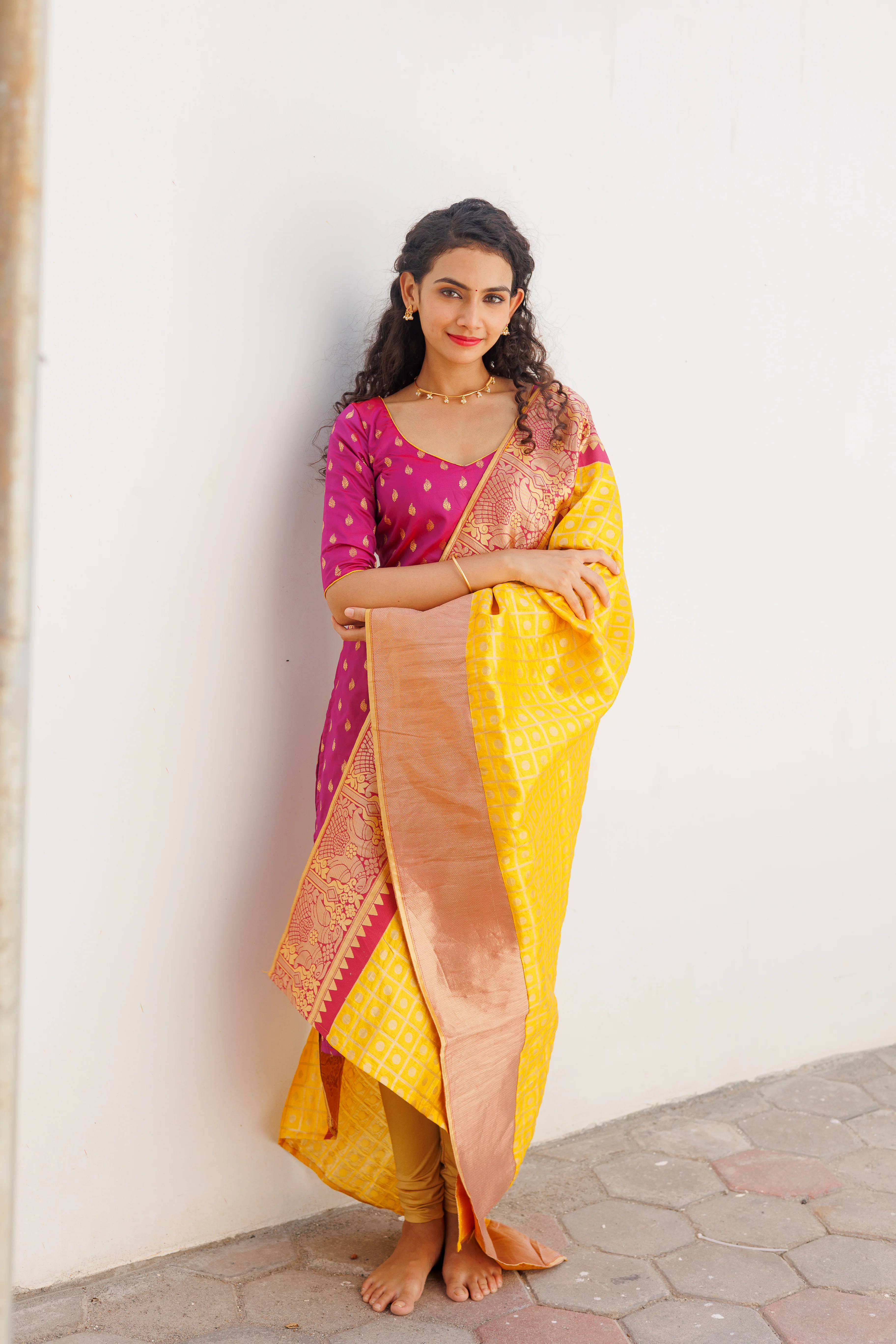 GRG - Aakruti Magenta (Kurti only)- XS only - Image 20