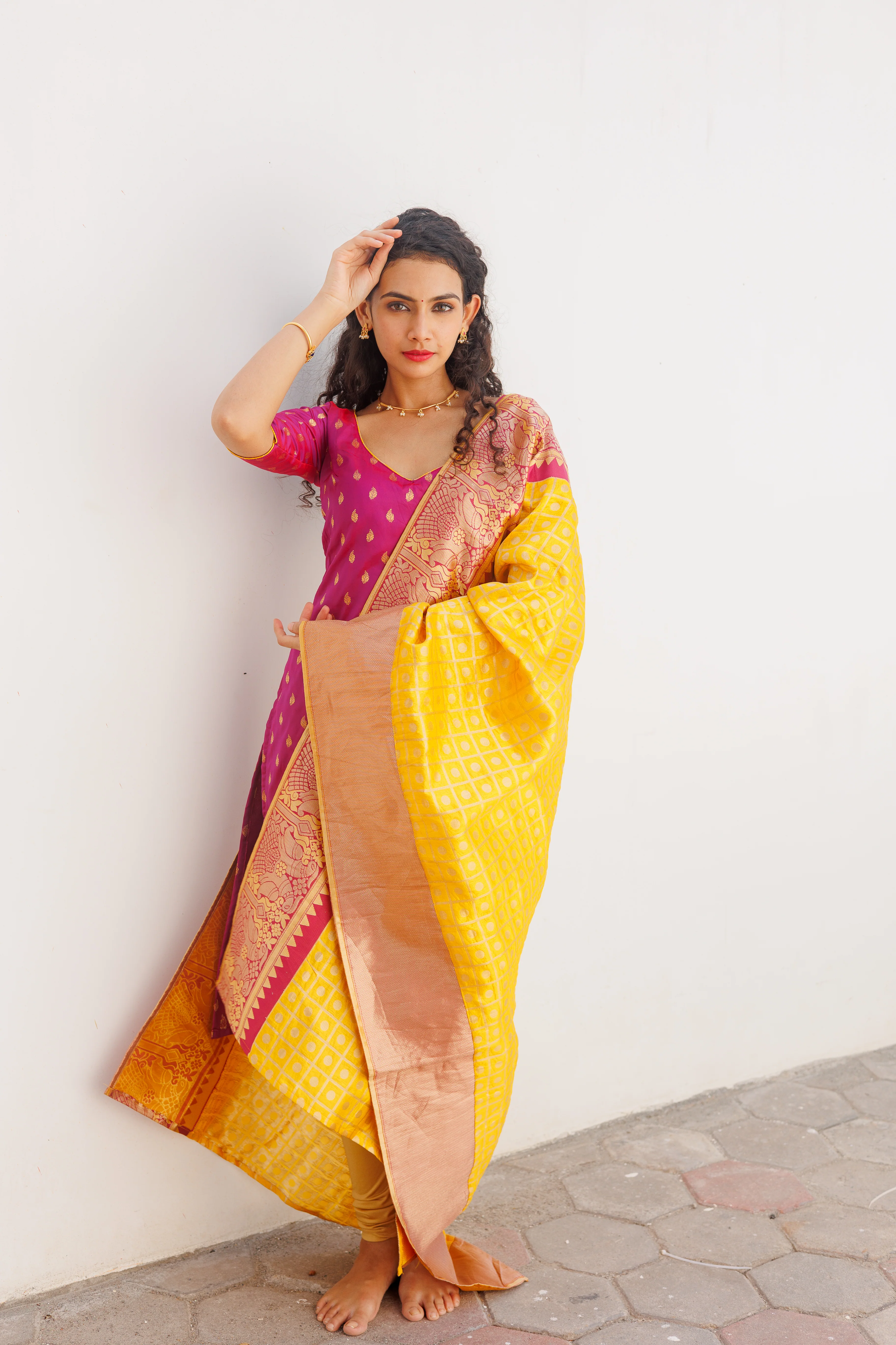 GRG - Aakruti Magenta (Kurti only)- XS only - Image 21