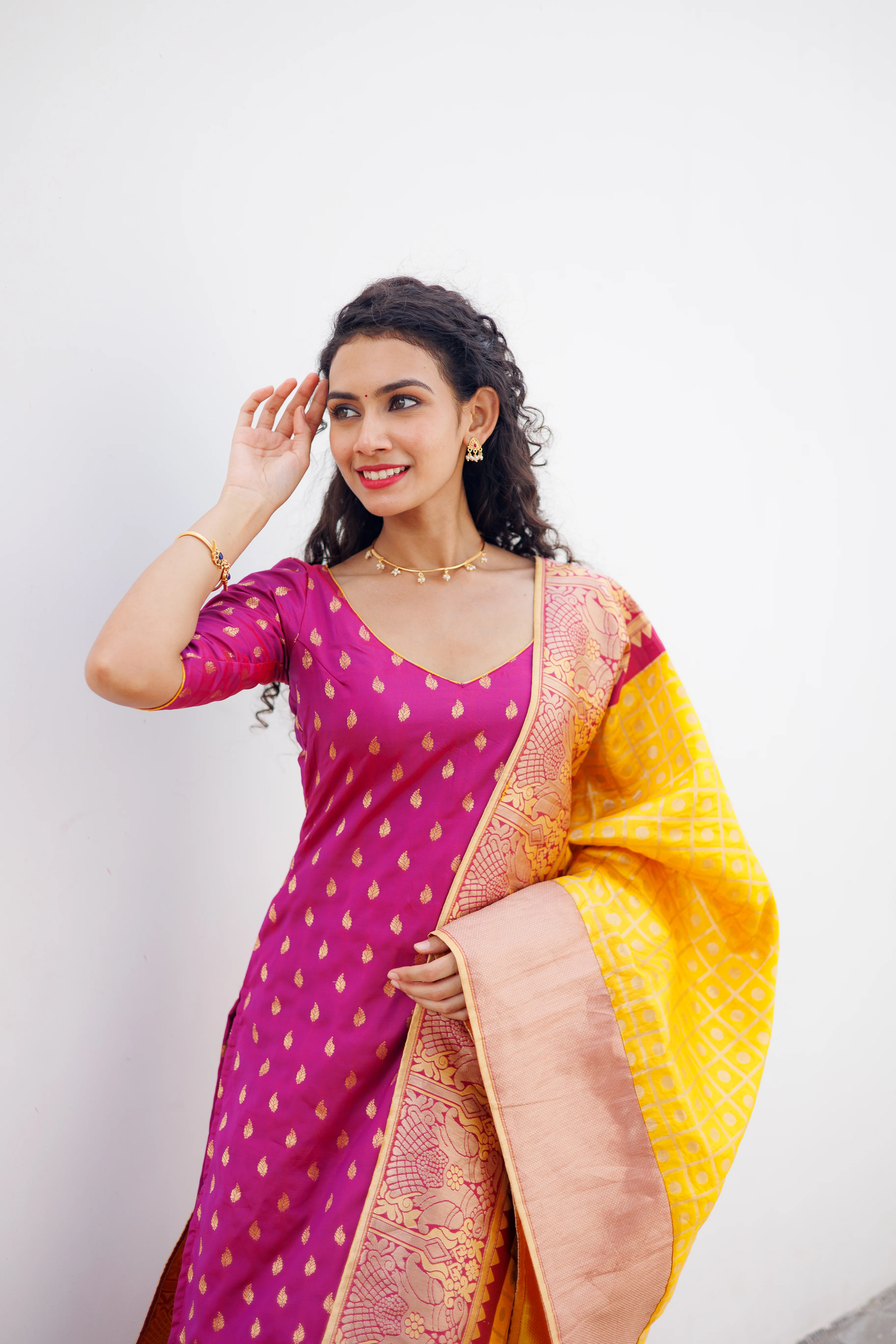 GRG - Aakruti Magenta (Kurti only)- XS only - Image 24