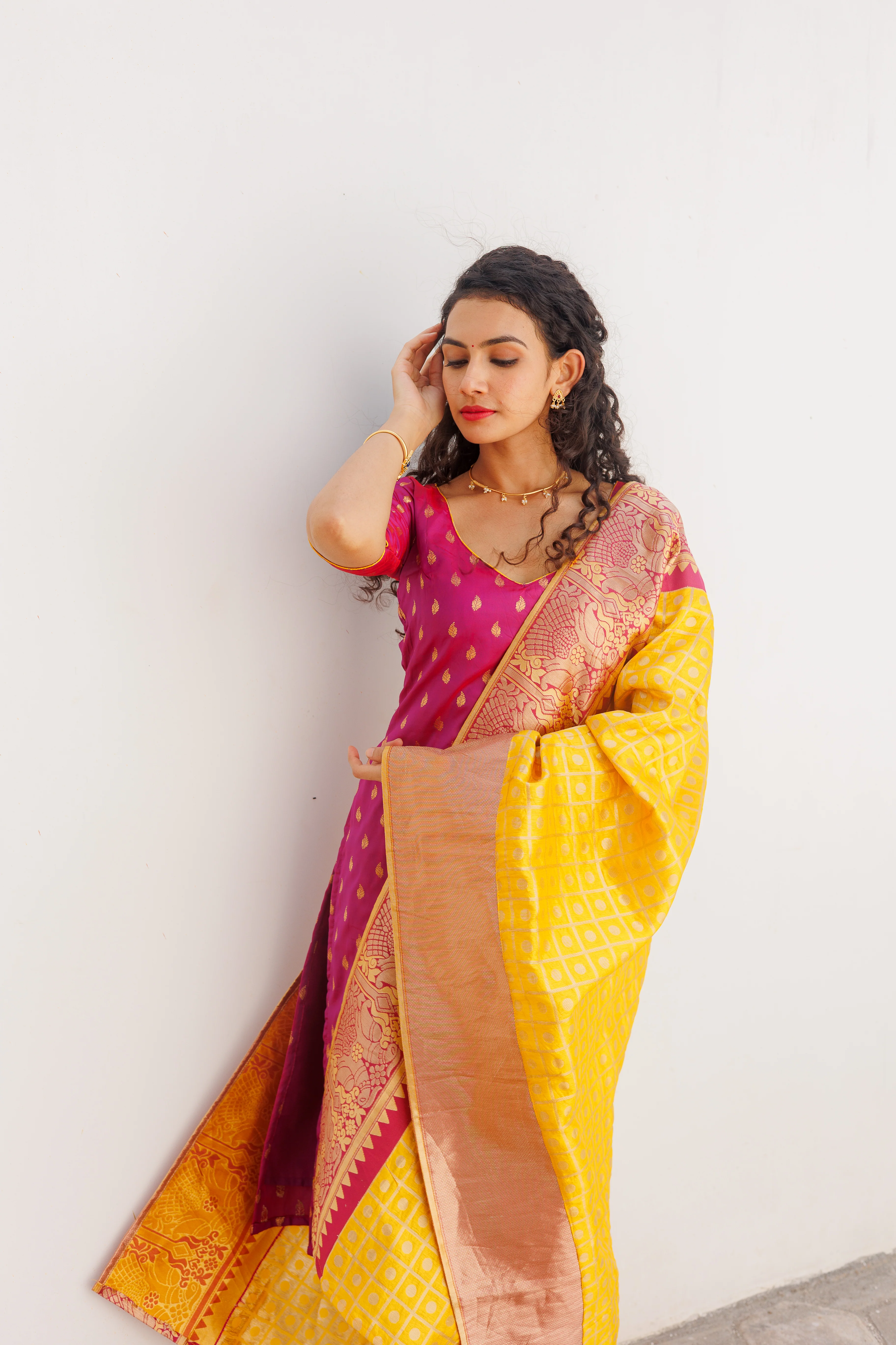 GRG - Aakruti Magenta (Kurti only)- XS only - Image 27