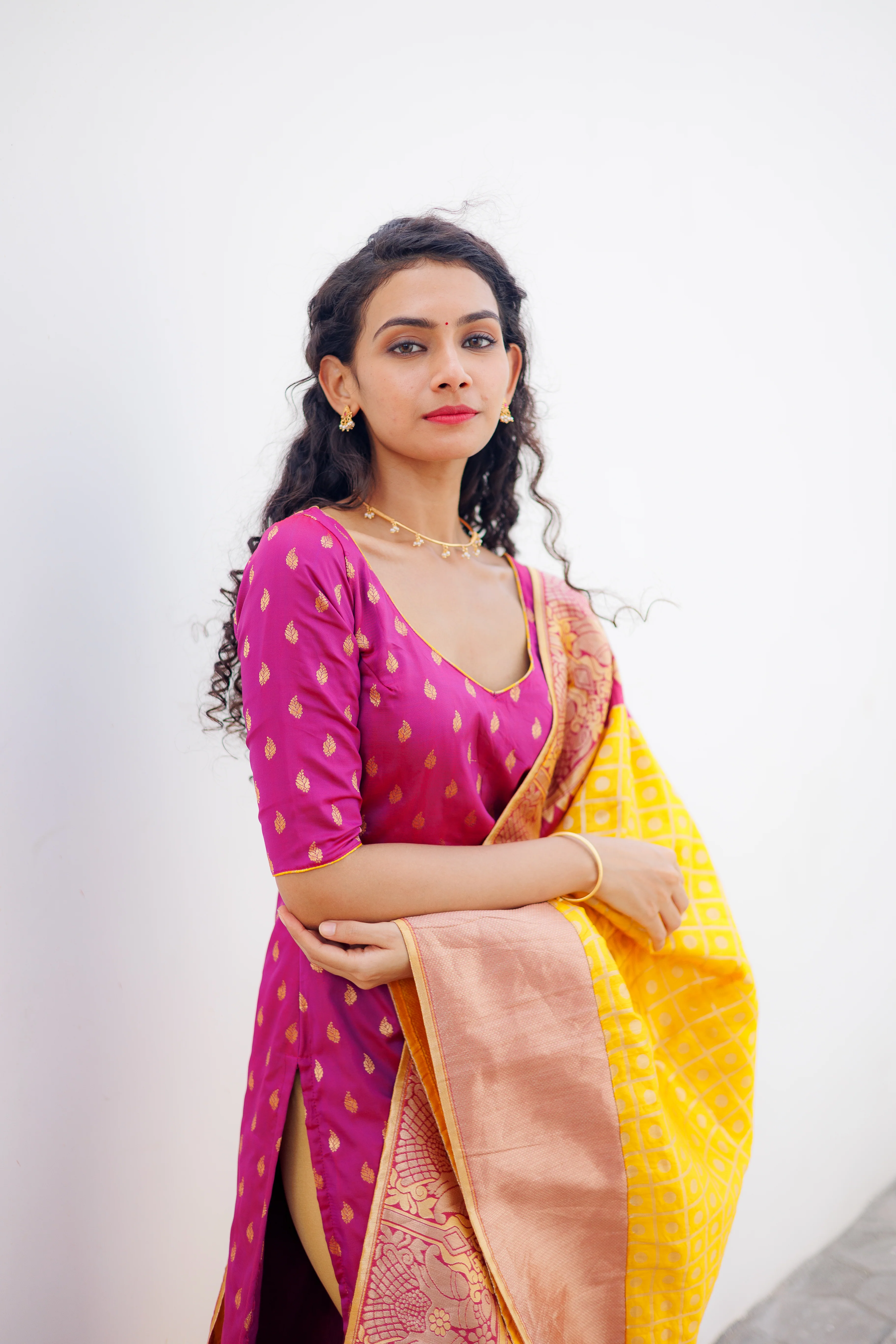 GRG - Aakruti Magenta (Kurti only)- XS only - Image 3