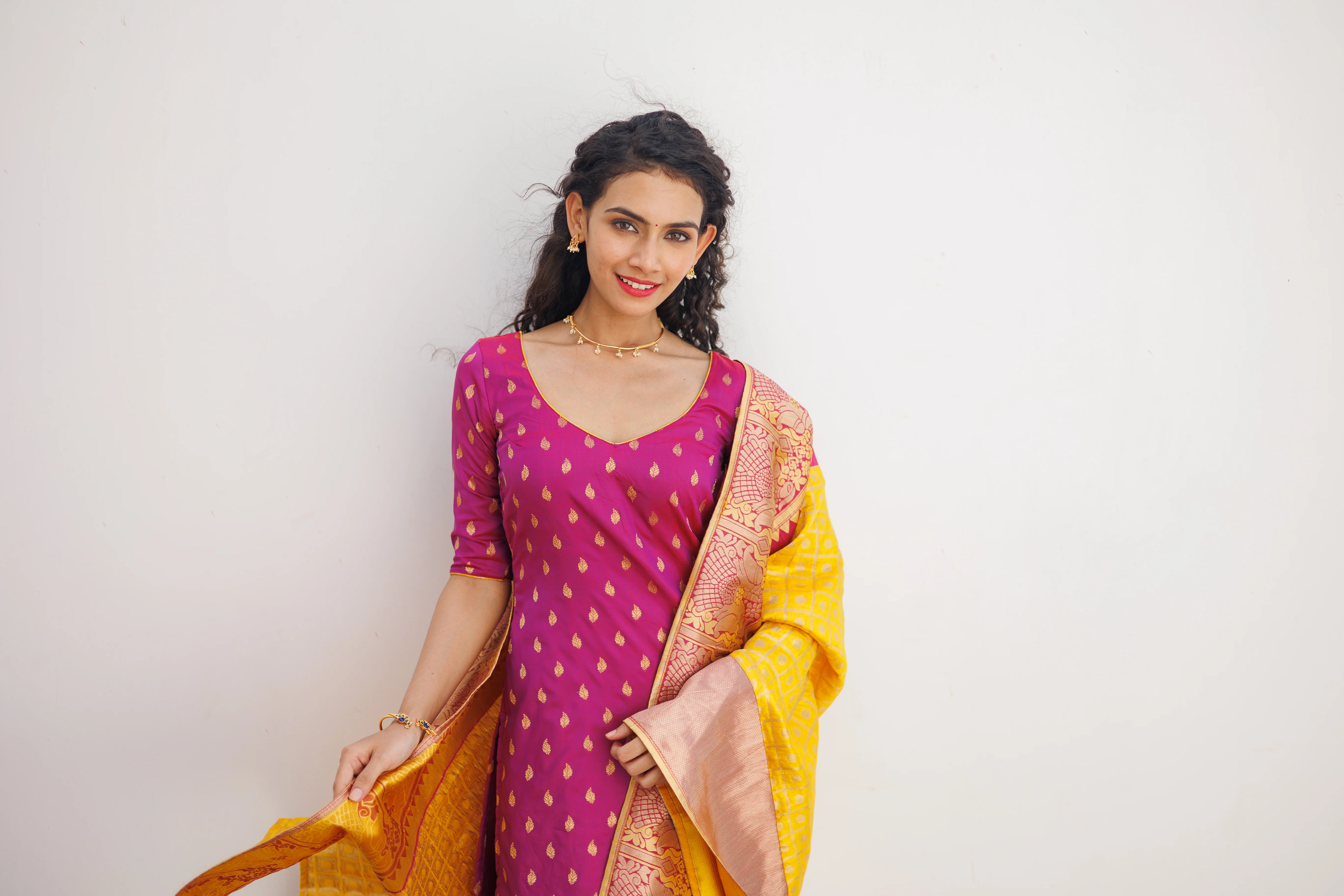 GRG - Aakruti Magenta (Kurti only)- XS only - Image 30