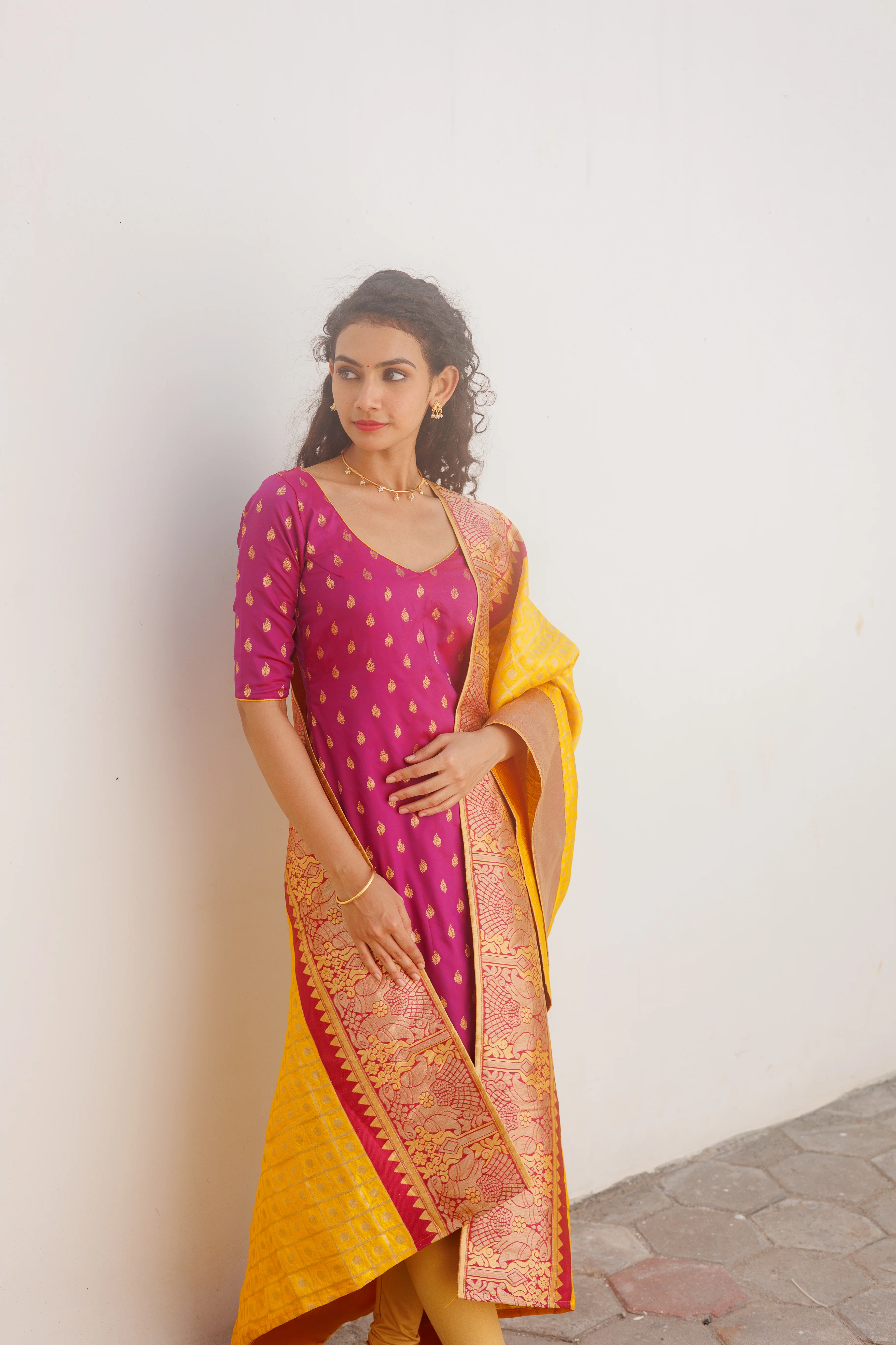 GRG - Aakruti Magenta (Kurti only)- XS only - Image 5