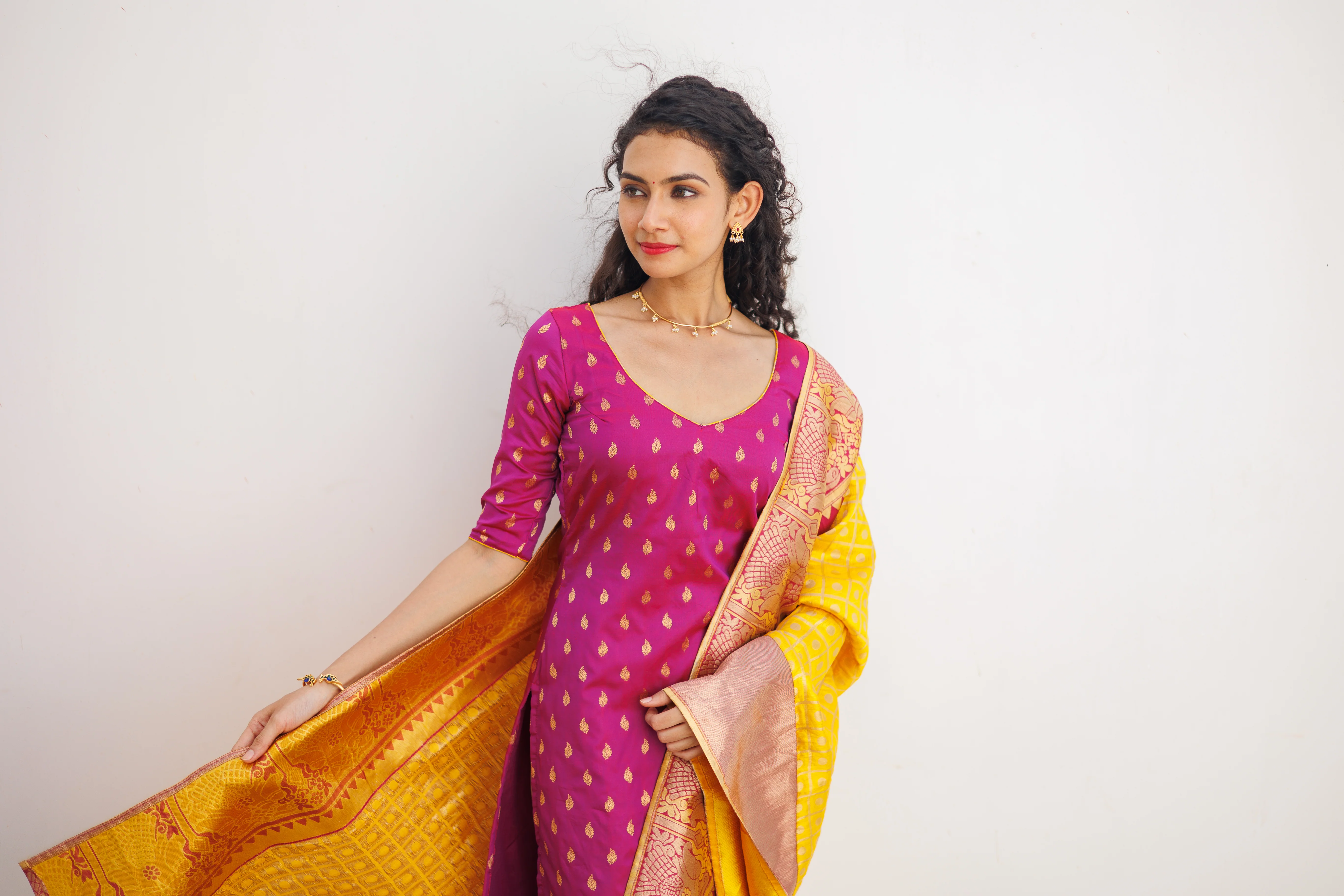 GRG - Aakruti Magenta (Kurti only)- XS only - Image 6