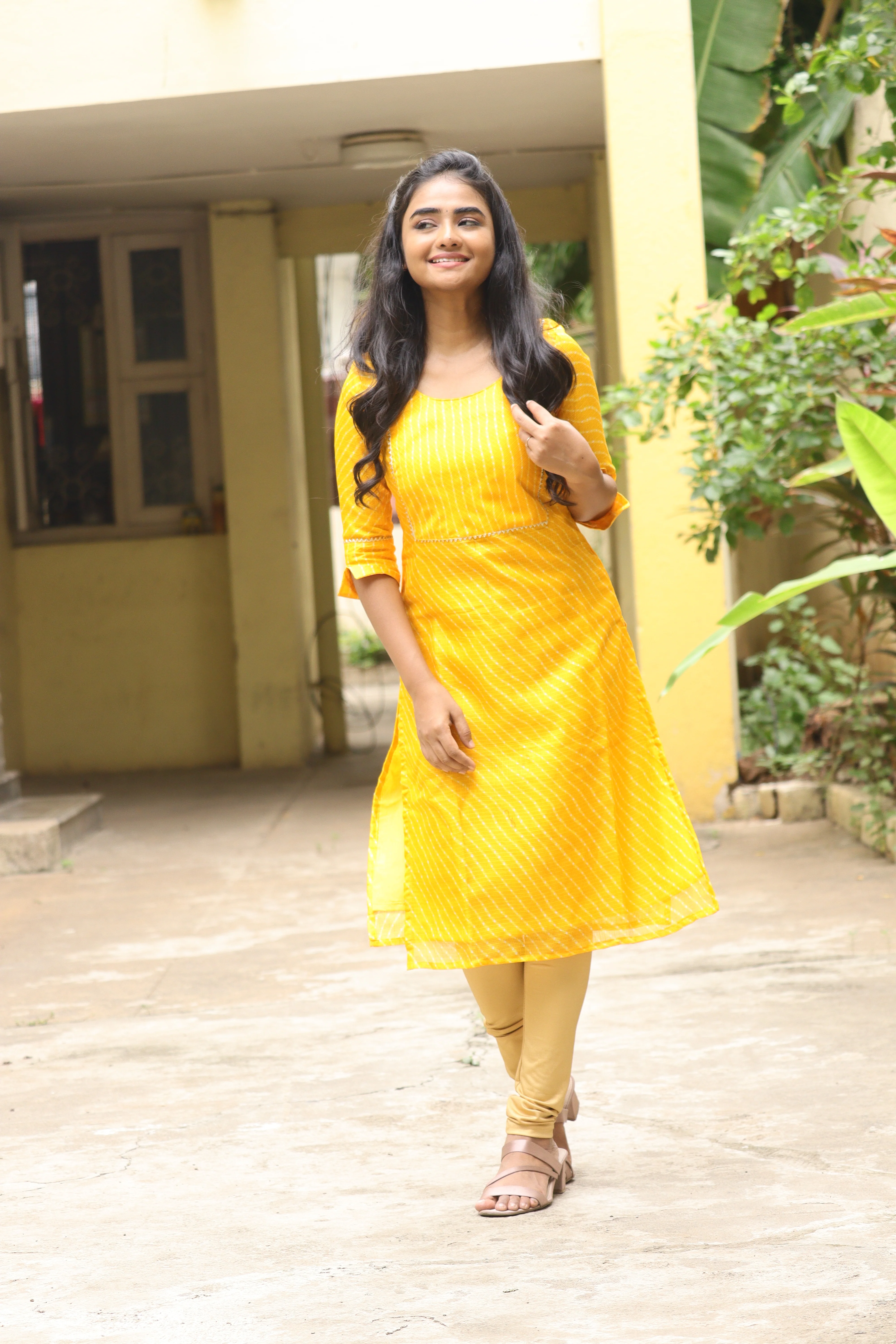 GRG - Swarna yellow kurthi (Top only) - XS only - Image 5