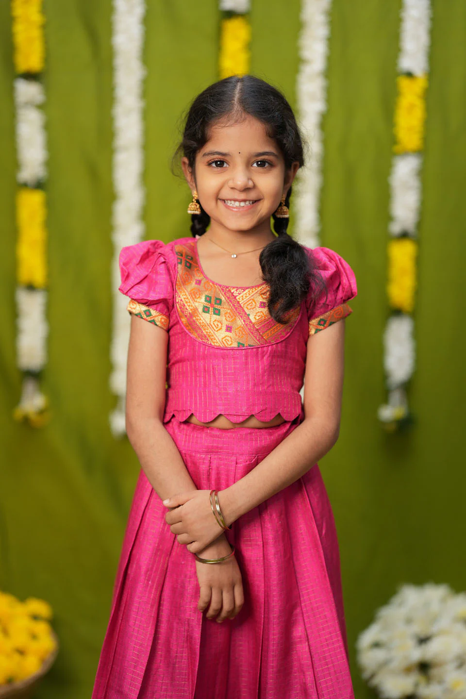 Hamsini Pink lehenga mini - Image 10