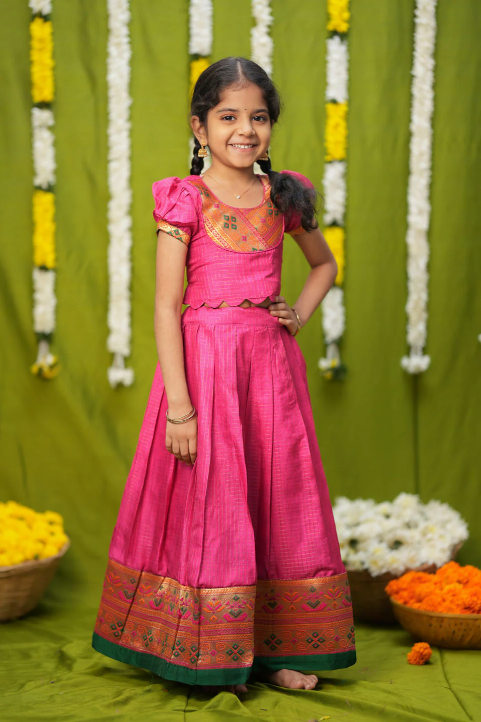 Hamsini Pink lehenga mini - Image 13
