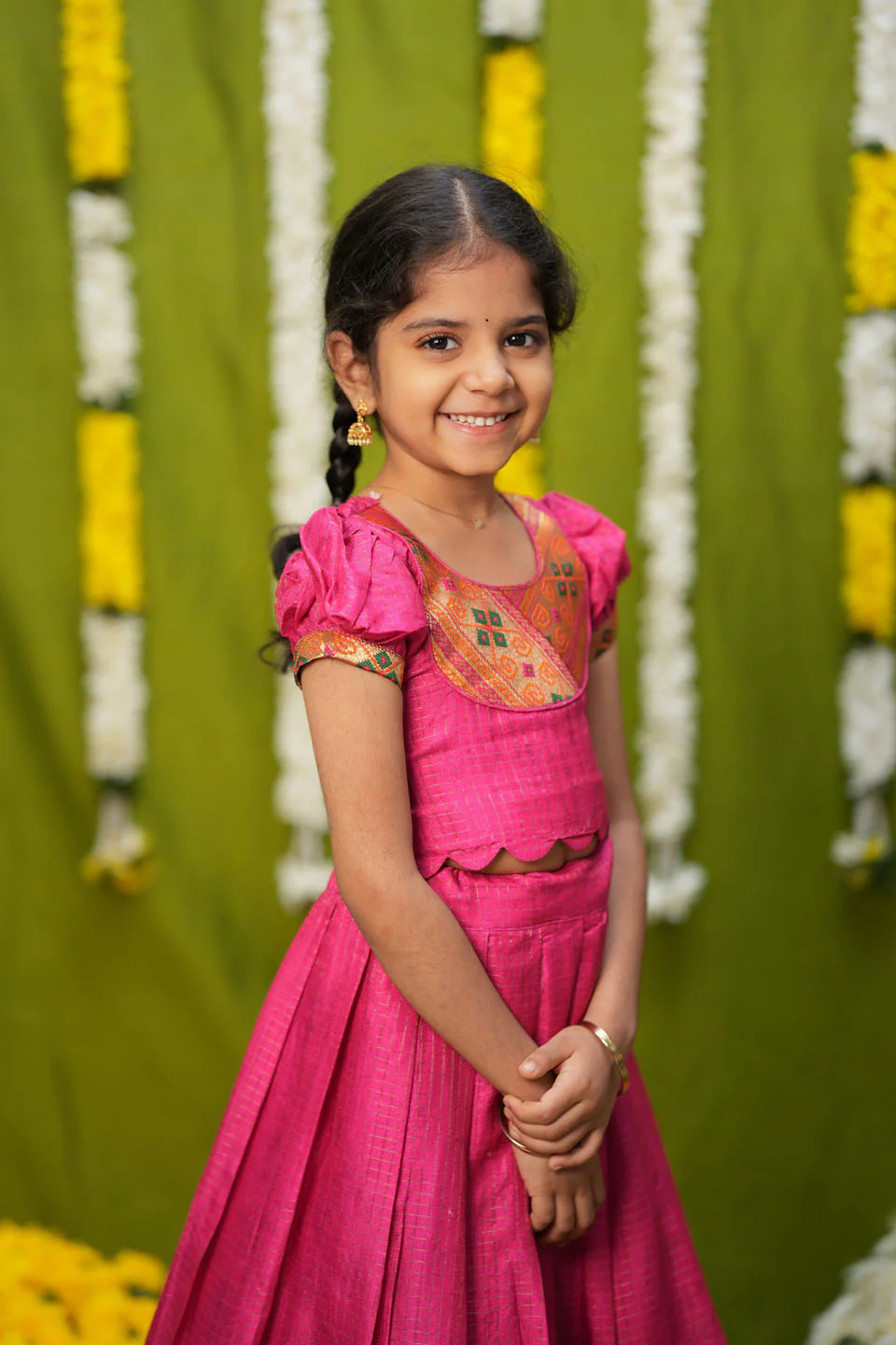 Hamsini Pink lehenga mini - Image 6