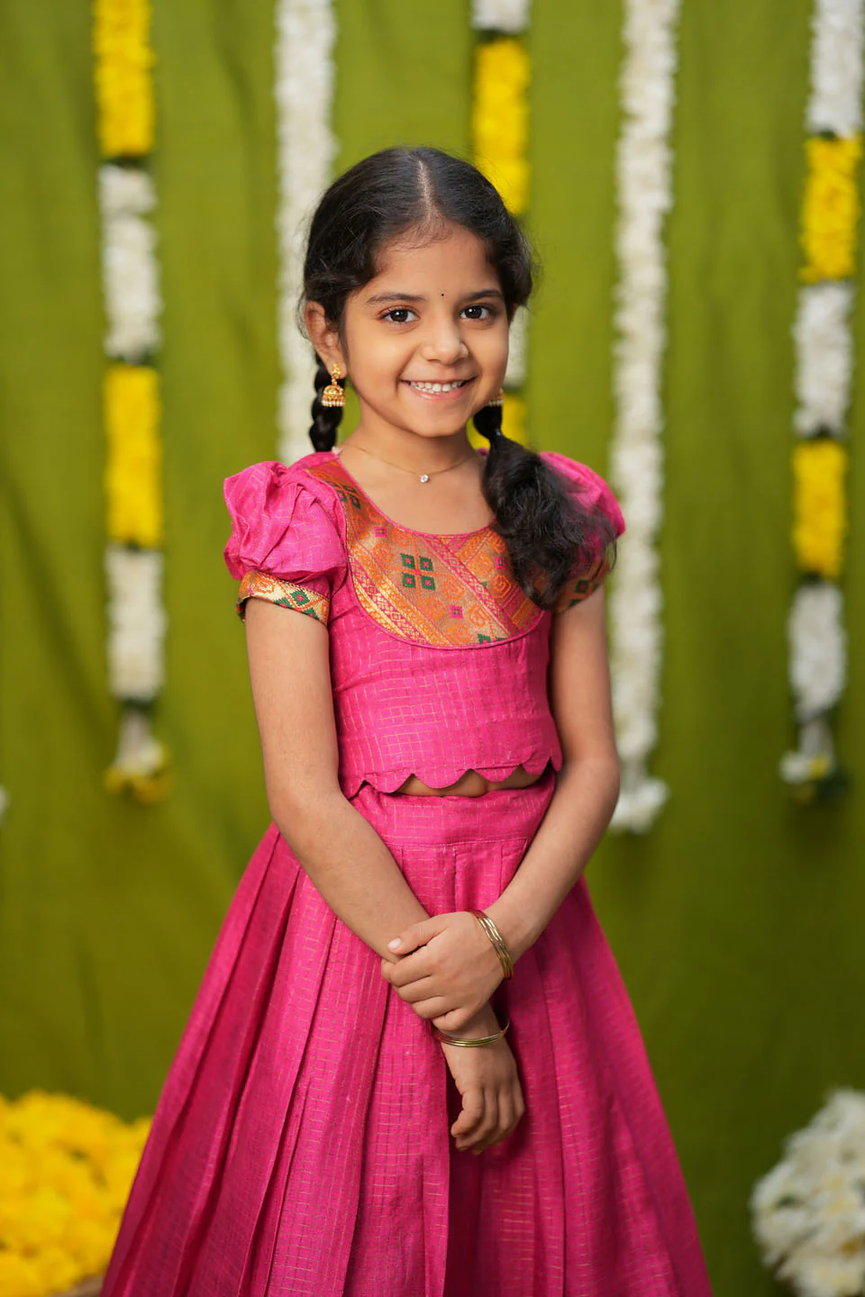 Hamsini Pink lehenga mini - Image 9