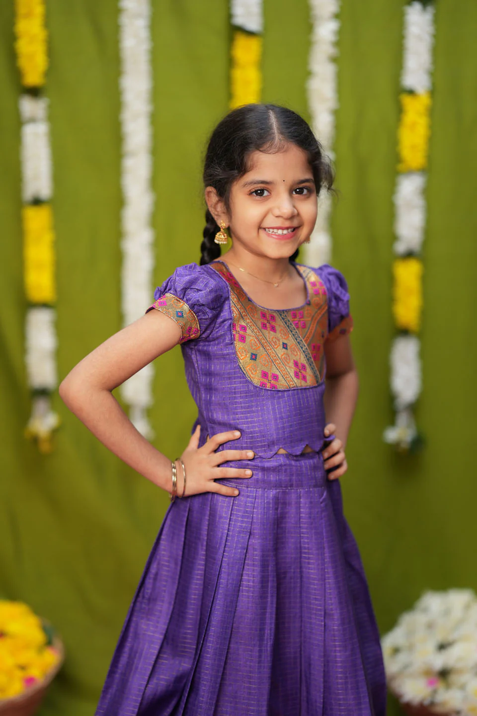 Hamsini Violet lehenga mini - Image 2