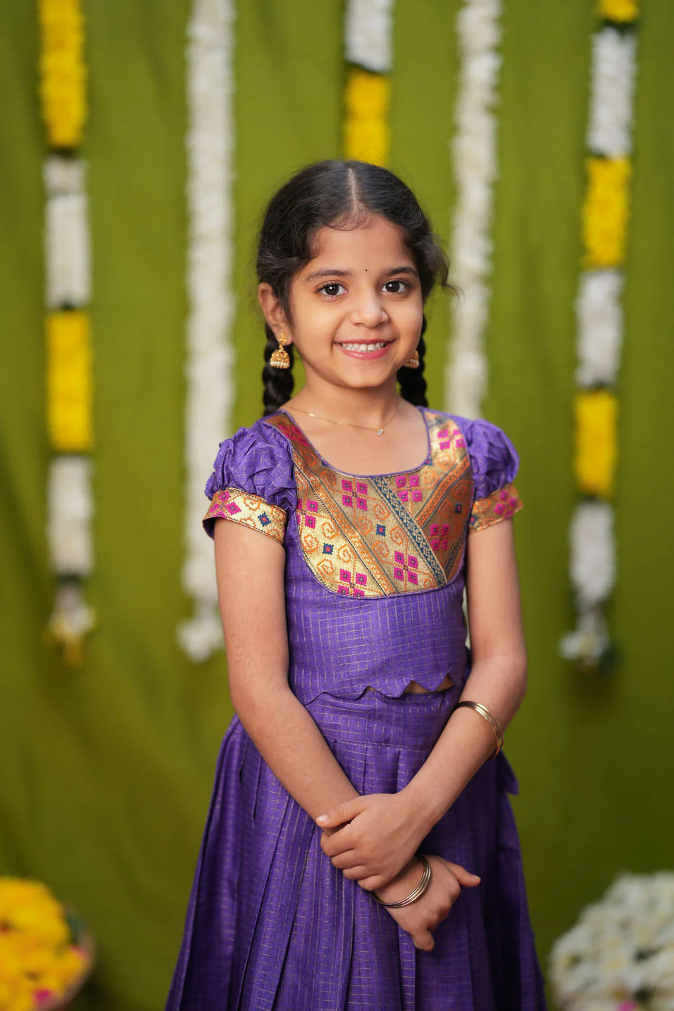 Hamsini Violet lehenga mini - Image 5