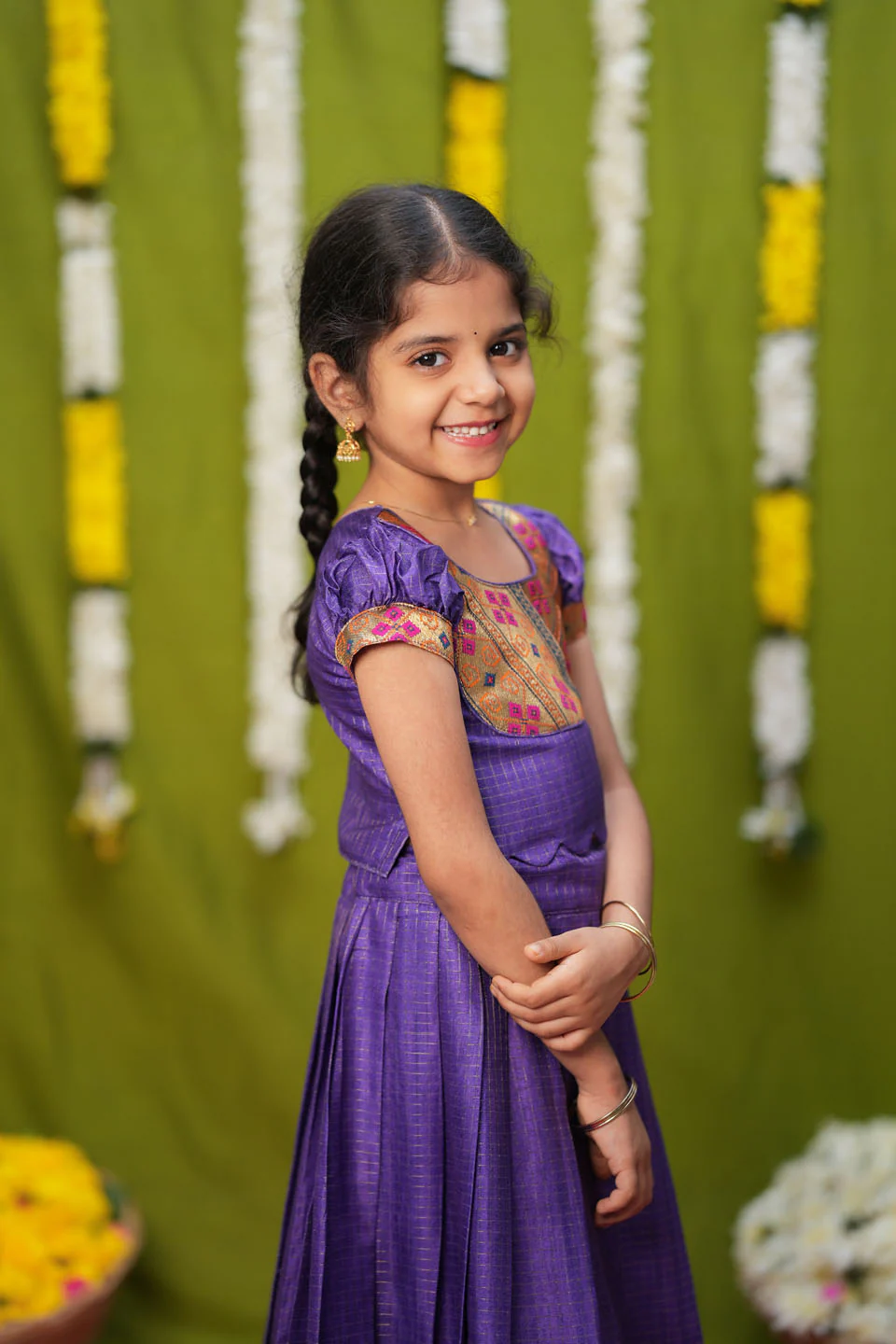Hamsini Violet lehenga mini - Image 6