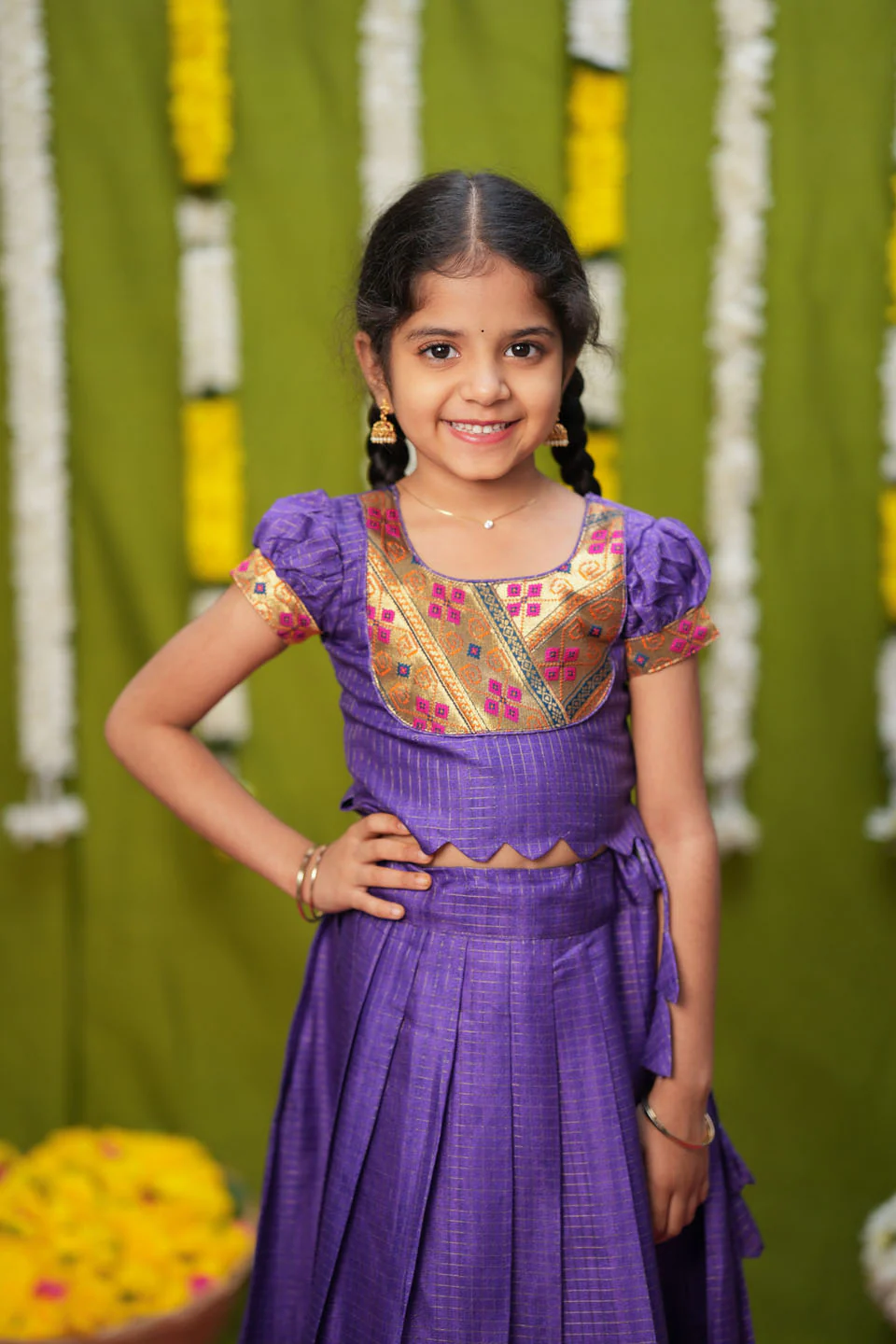 Hamsini Violet lehenga mini - Image 7