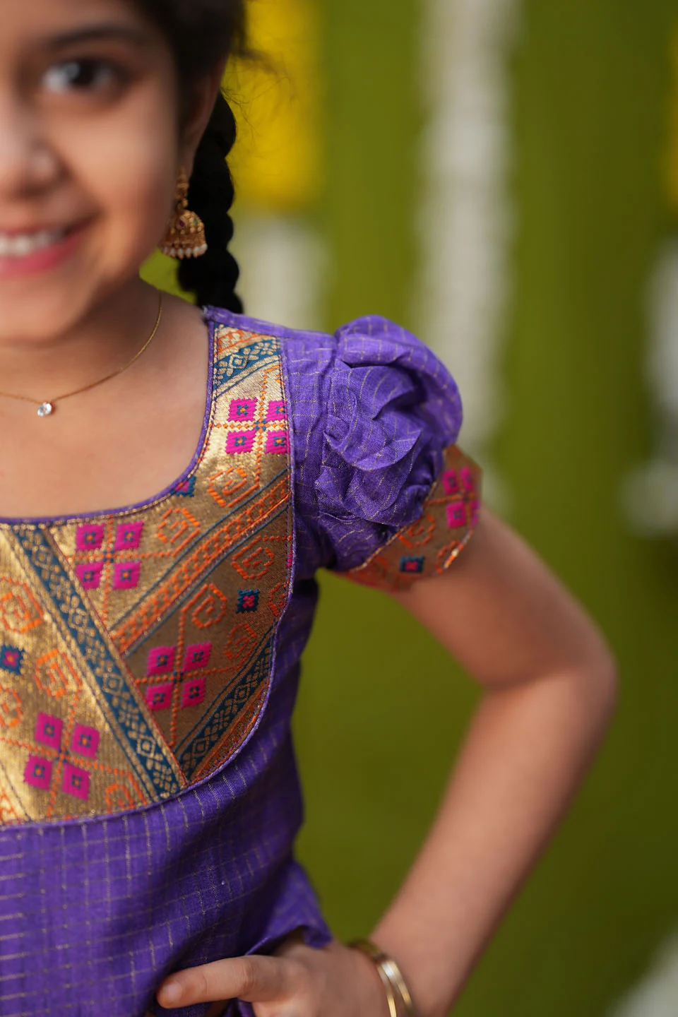Hamsini Violet lehenga mini - Image 9