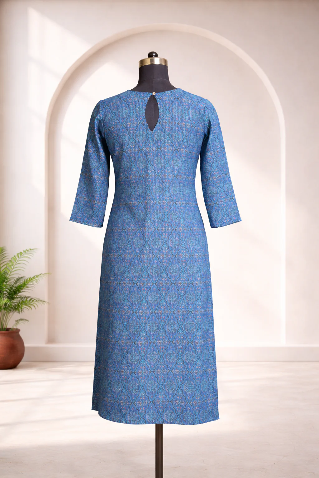 Ilamathi  Blue Kurti - Image 3
