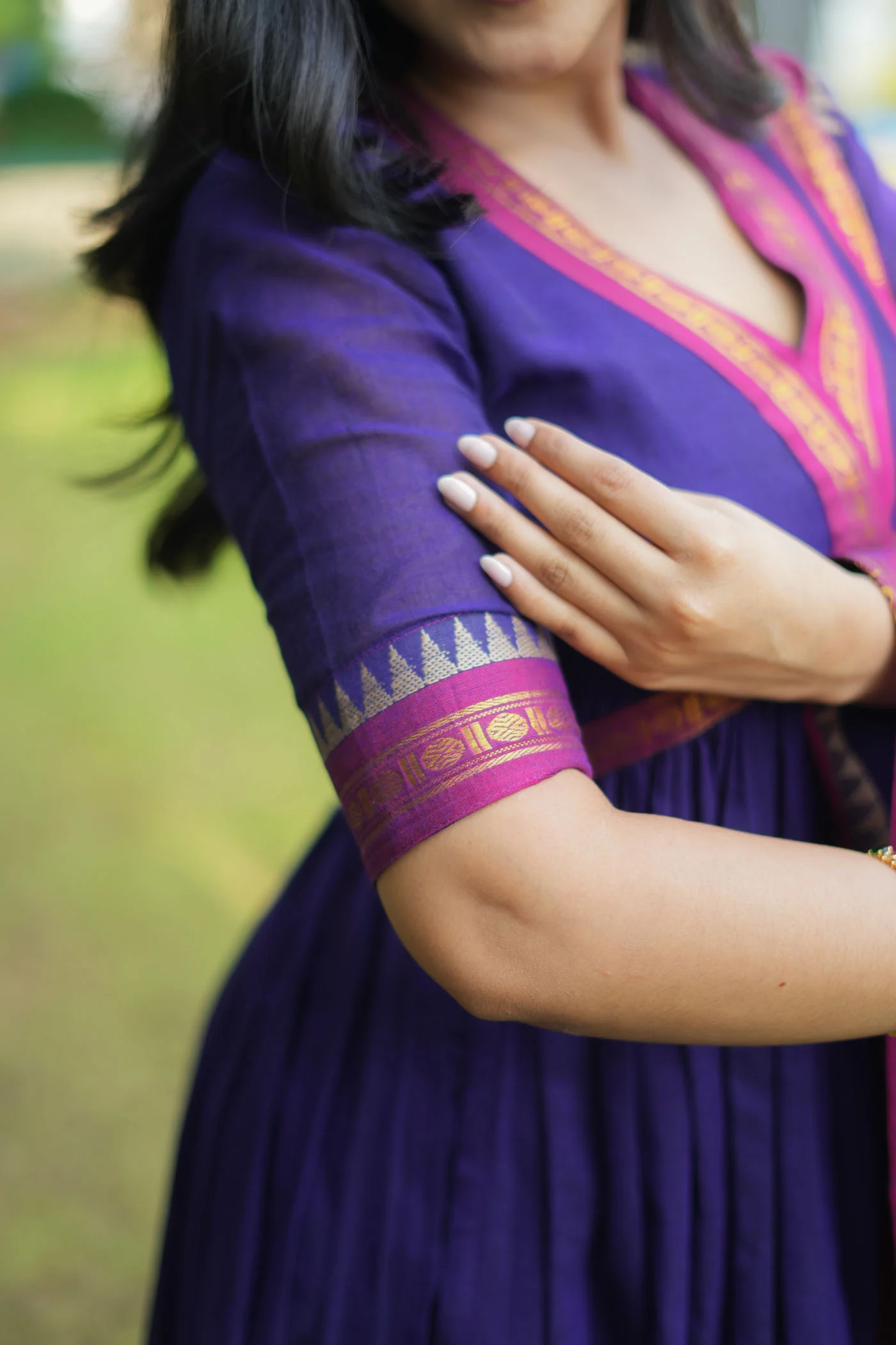 Avanti Royal Purple Anarkali Kurta Set - Image 6