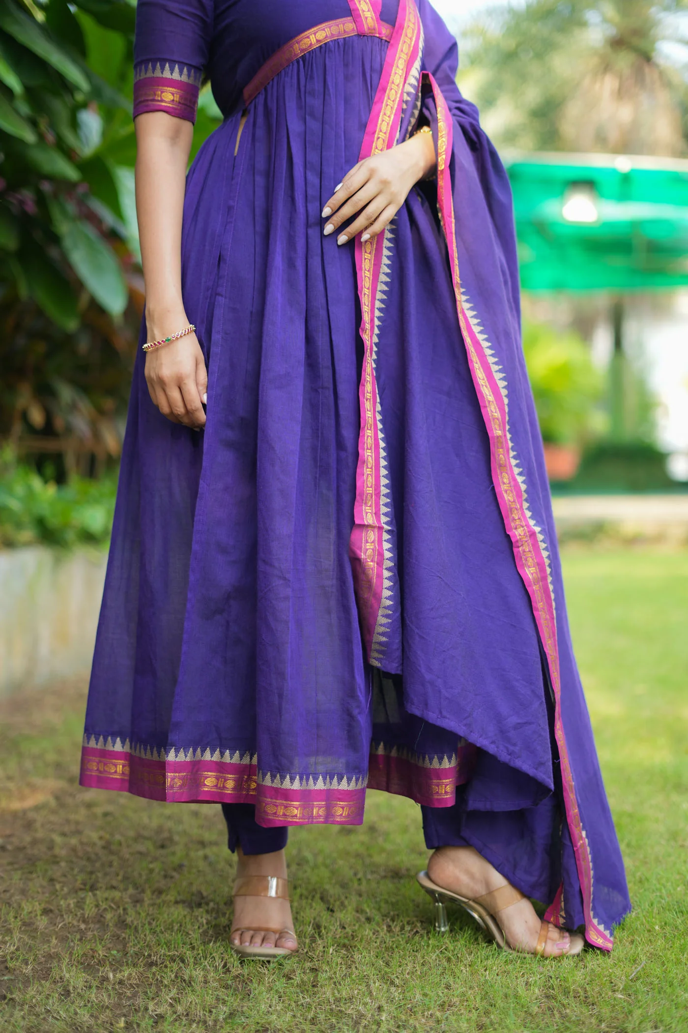 Avanti Royal Purple Anarkali Kurta Set - Image 7