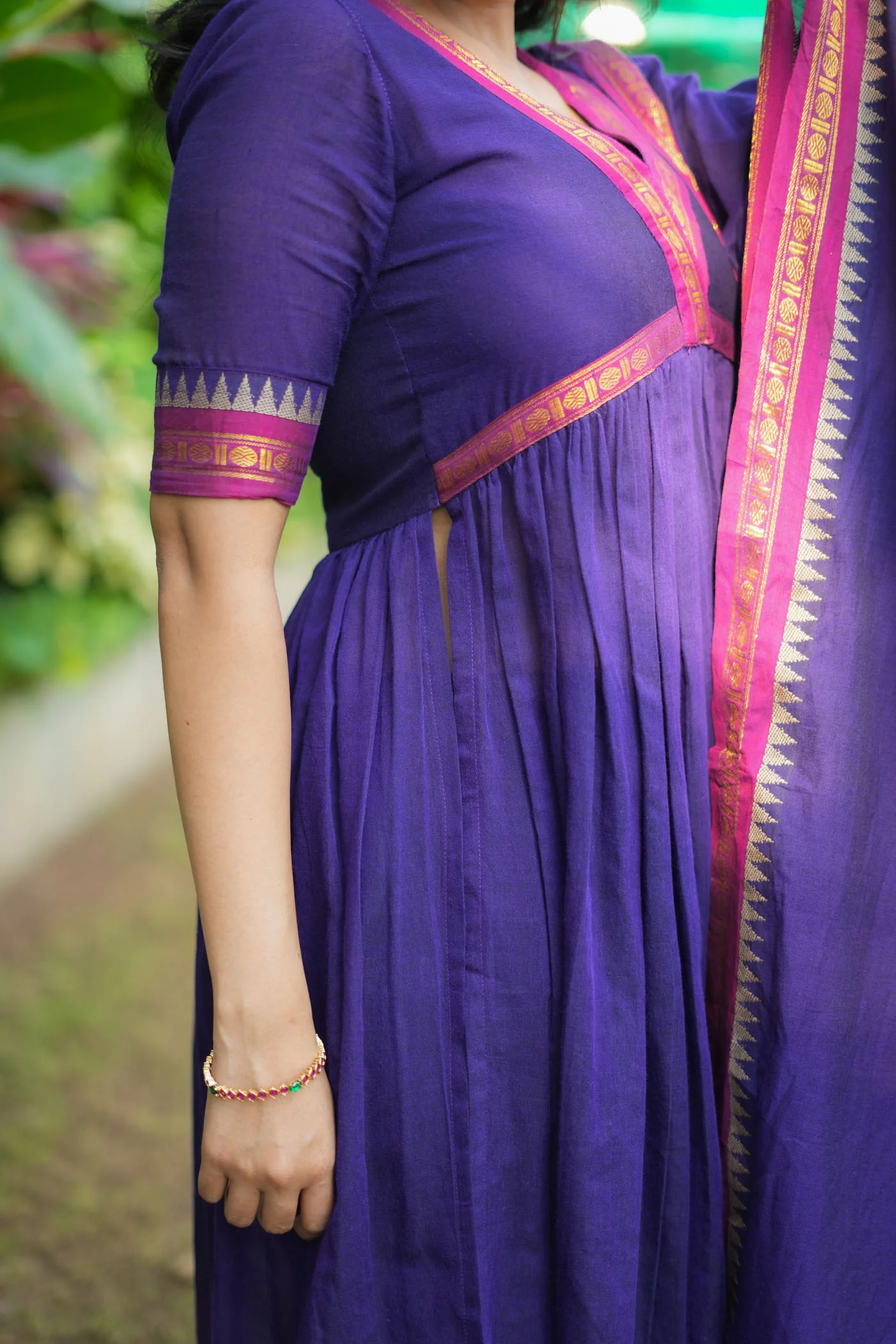 Avanti Royal Purple Anarkali Kurta Set - Image 10