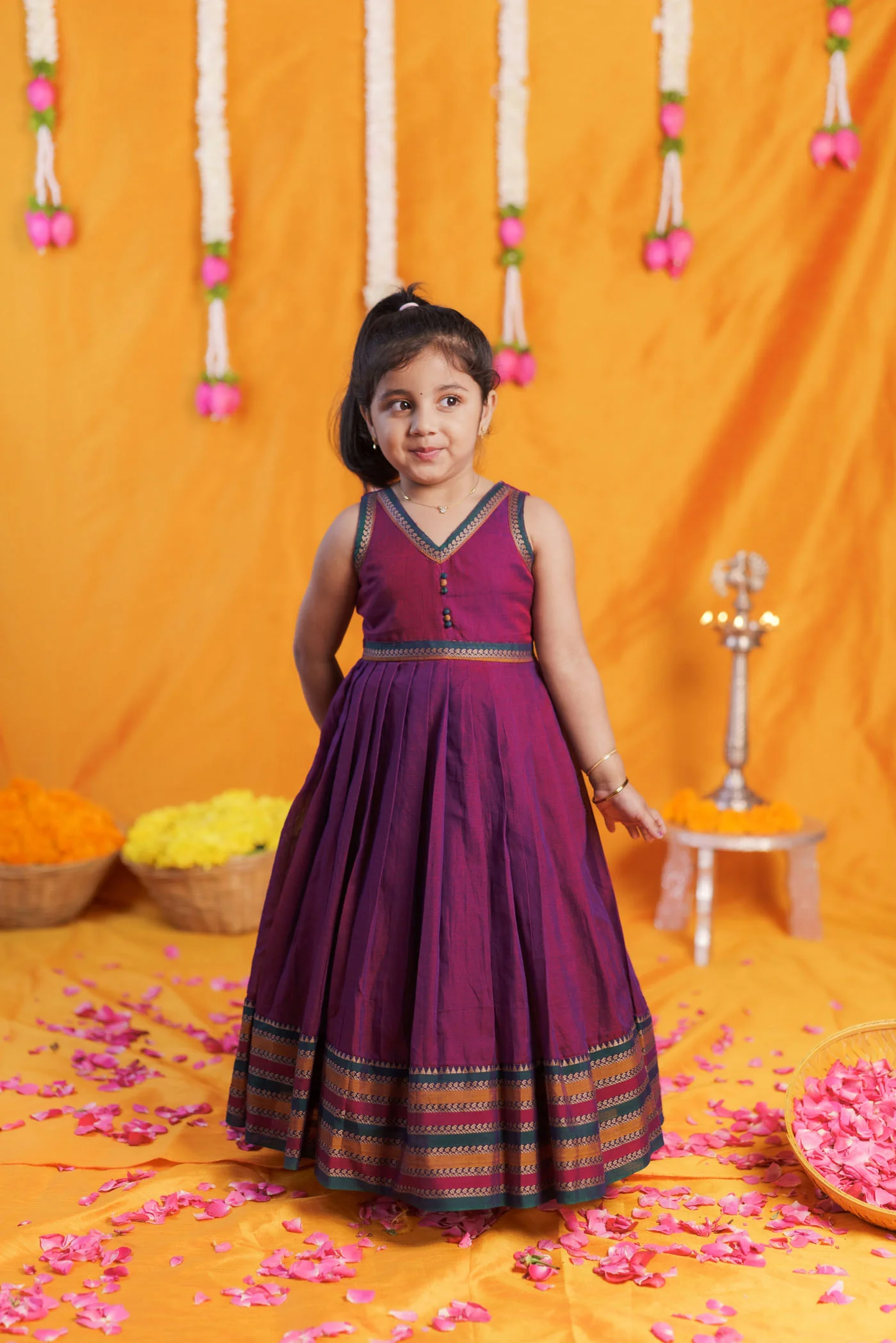 Geetanjali Magenta Frock Mini - Image 2