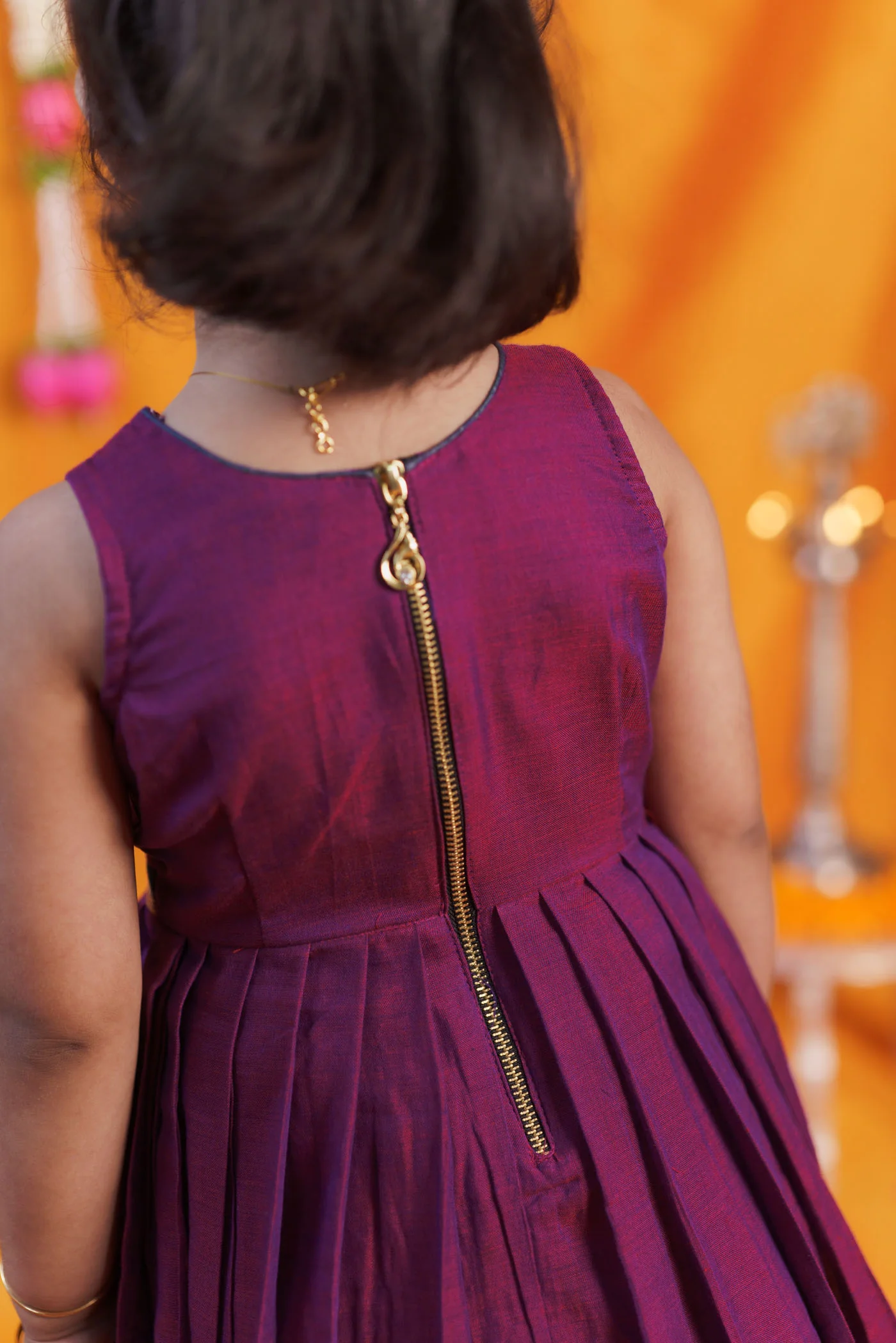 Geetanjali Magenta Frock Mini - Image 7