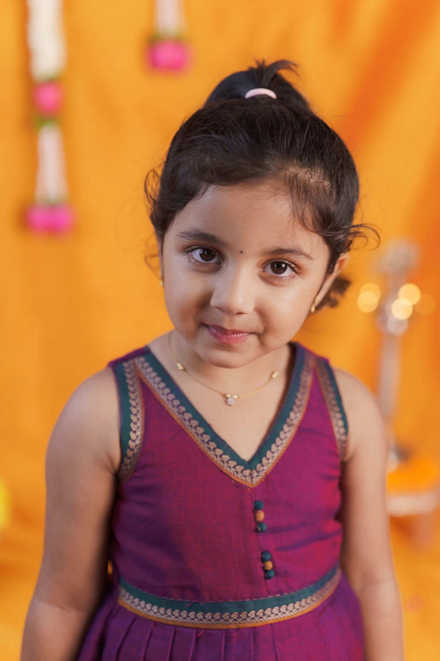 Geetanjali Magenta Frock Mini - Image 8