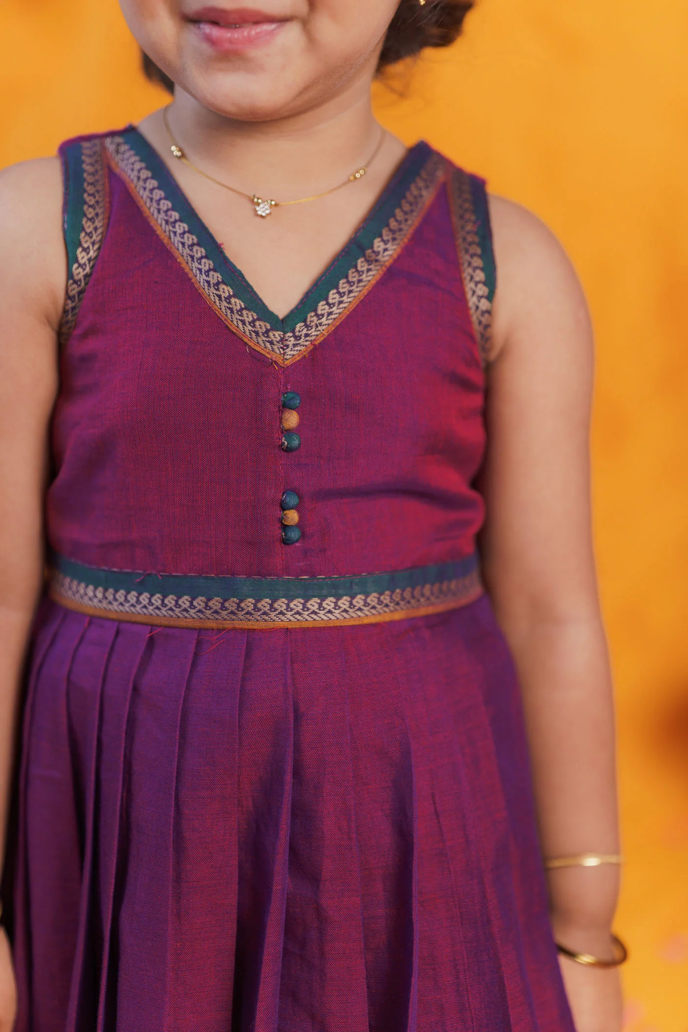 Geetanjali Magenta Frock Mini - Image 9