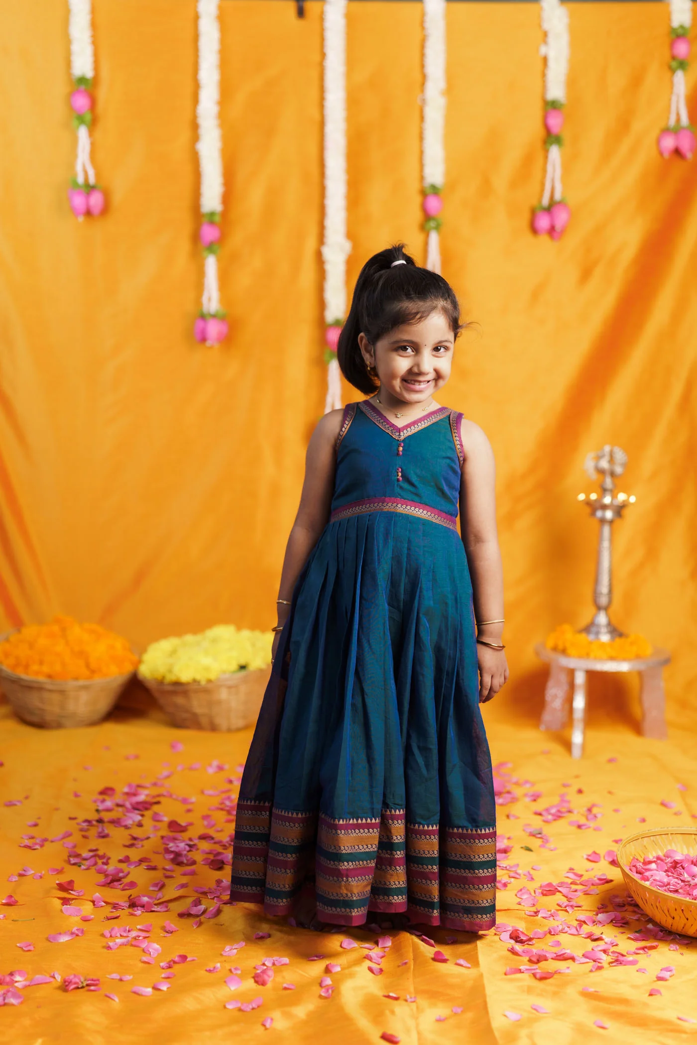 Geetanjali Teal Mom & Me Set - Image 19