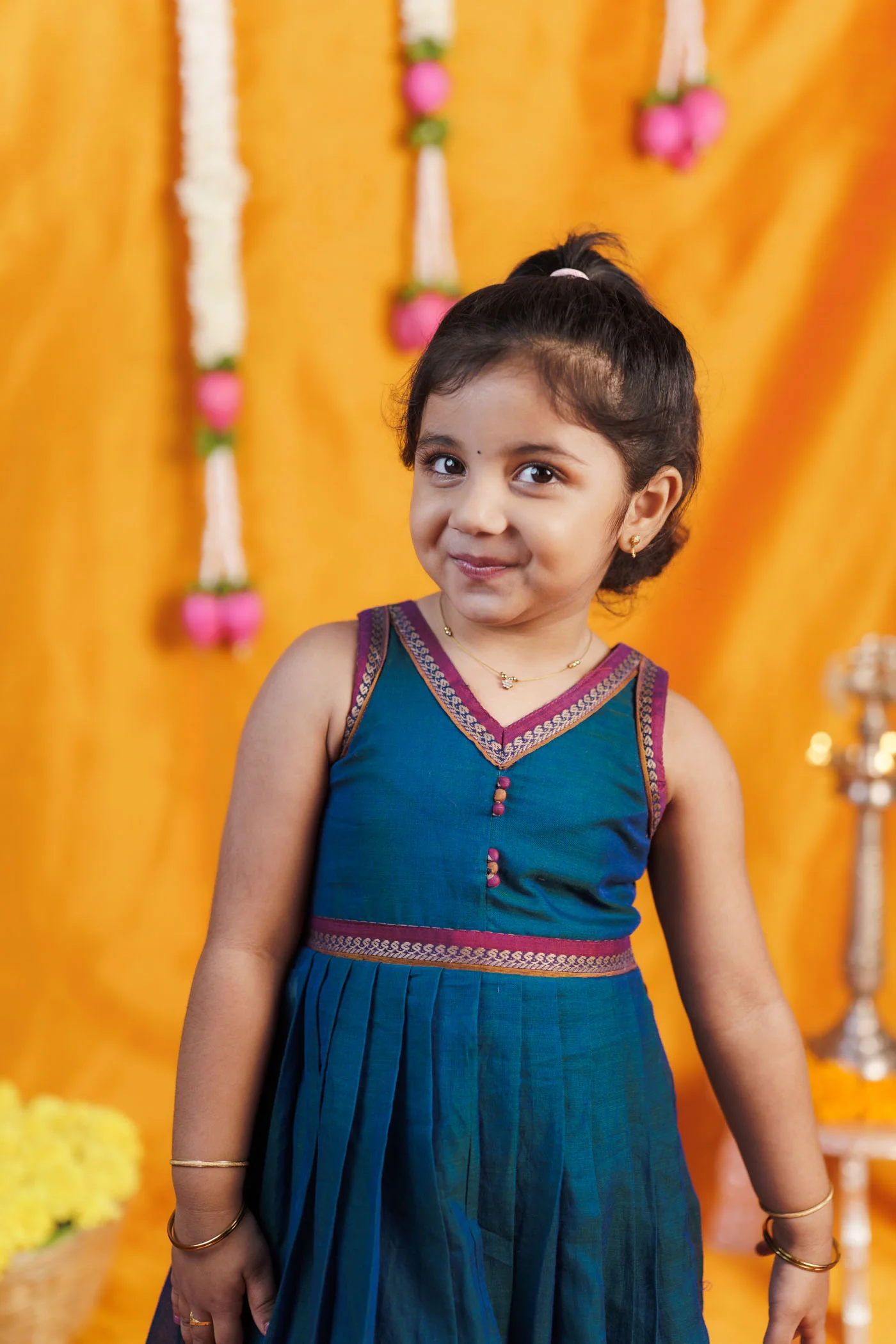 Geetanjali Teal Mom & Me Set - Image 13