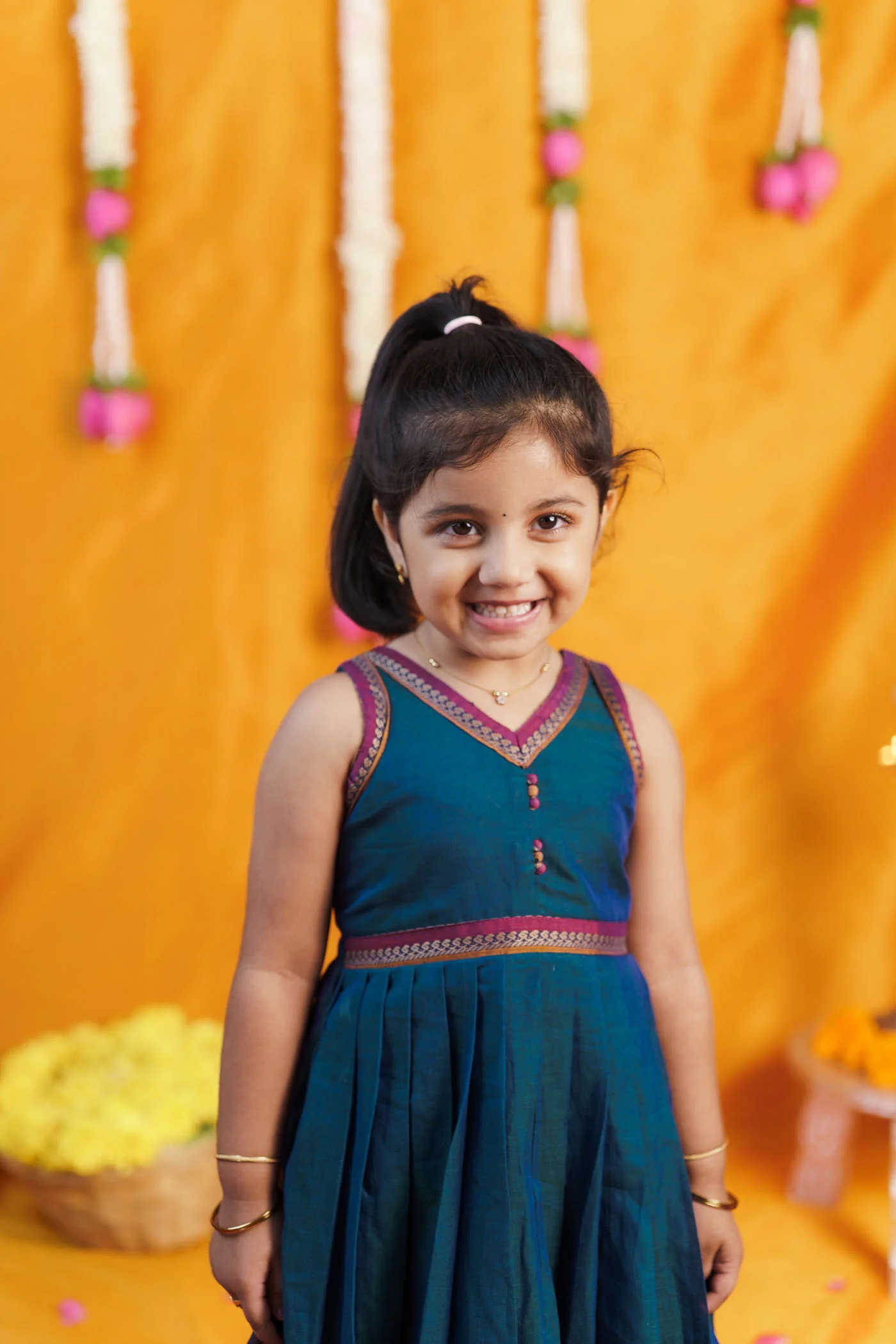 Geetanjali Teal Mom & Me Set - Image 17