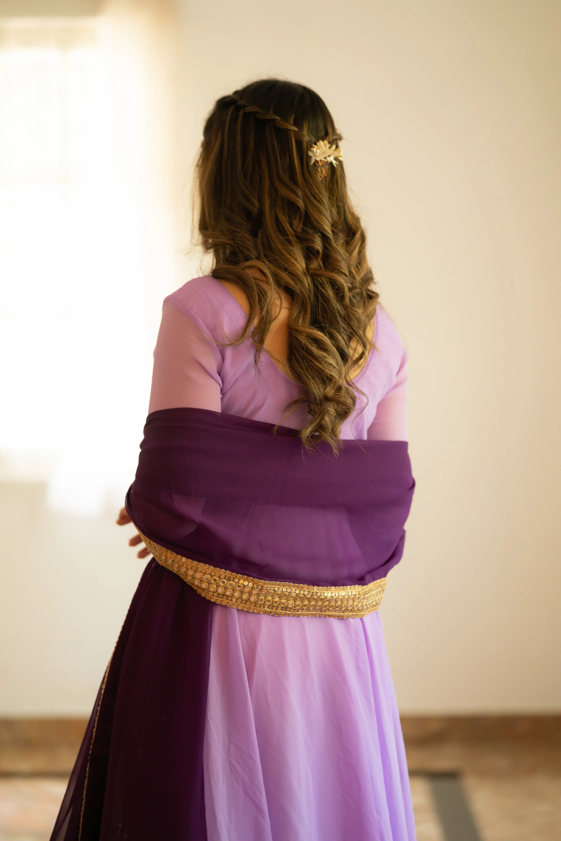 IMD - Isha Purple Georgette Dress - Image 10
