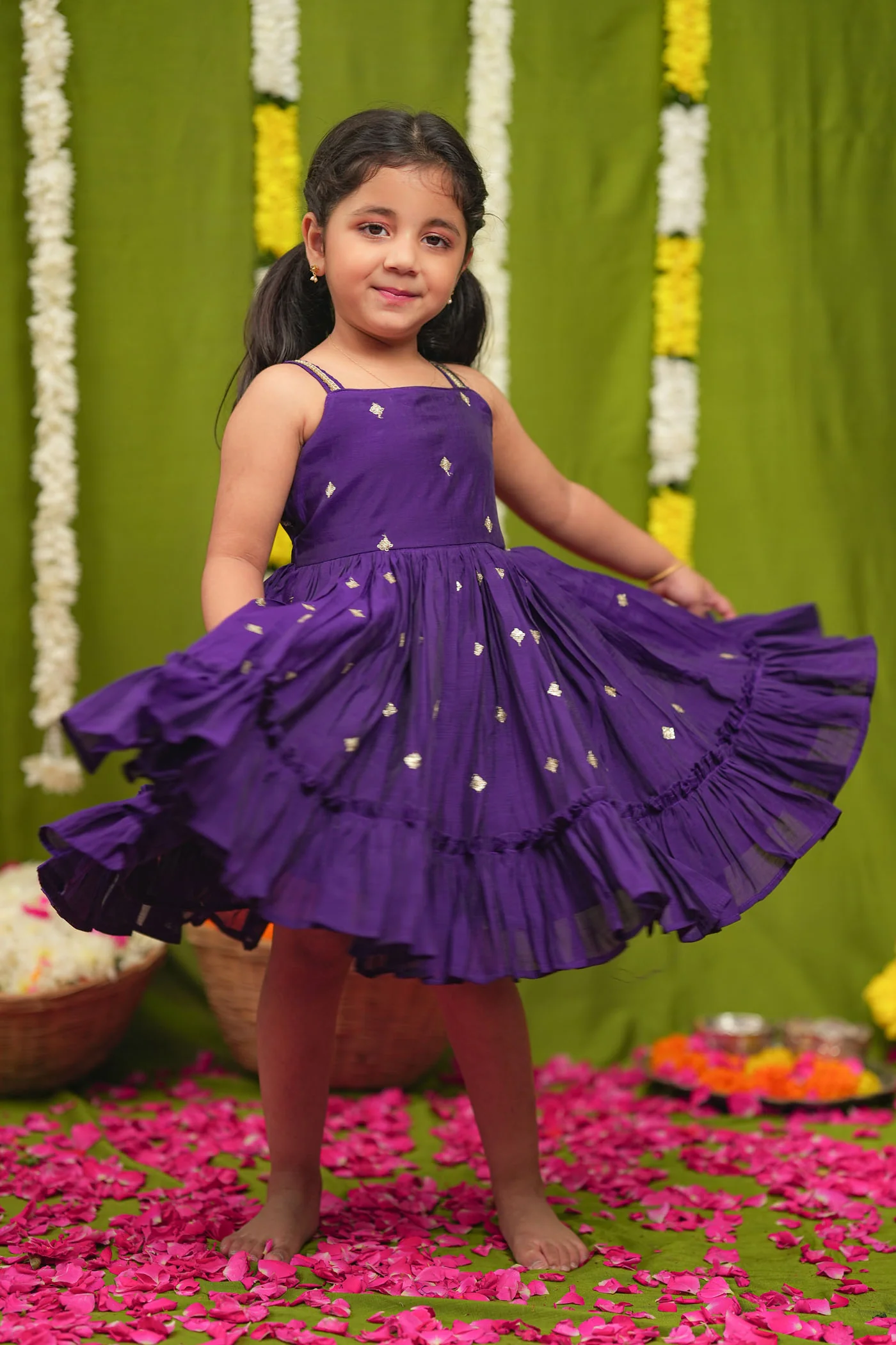 IMD - Meera violet Frock Mini