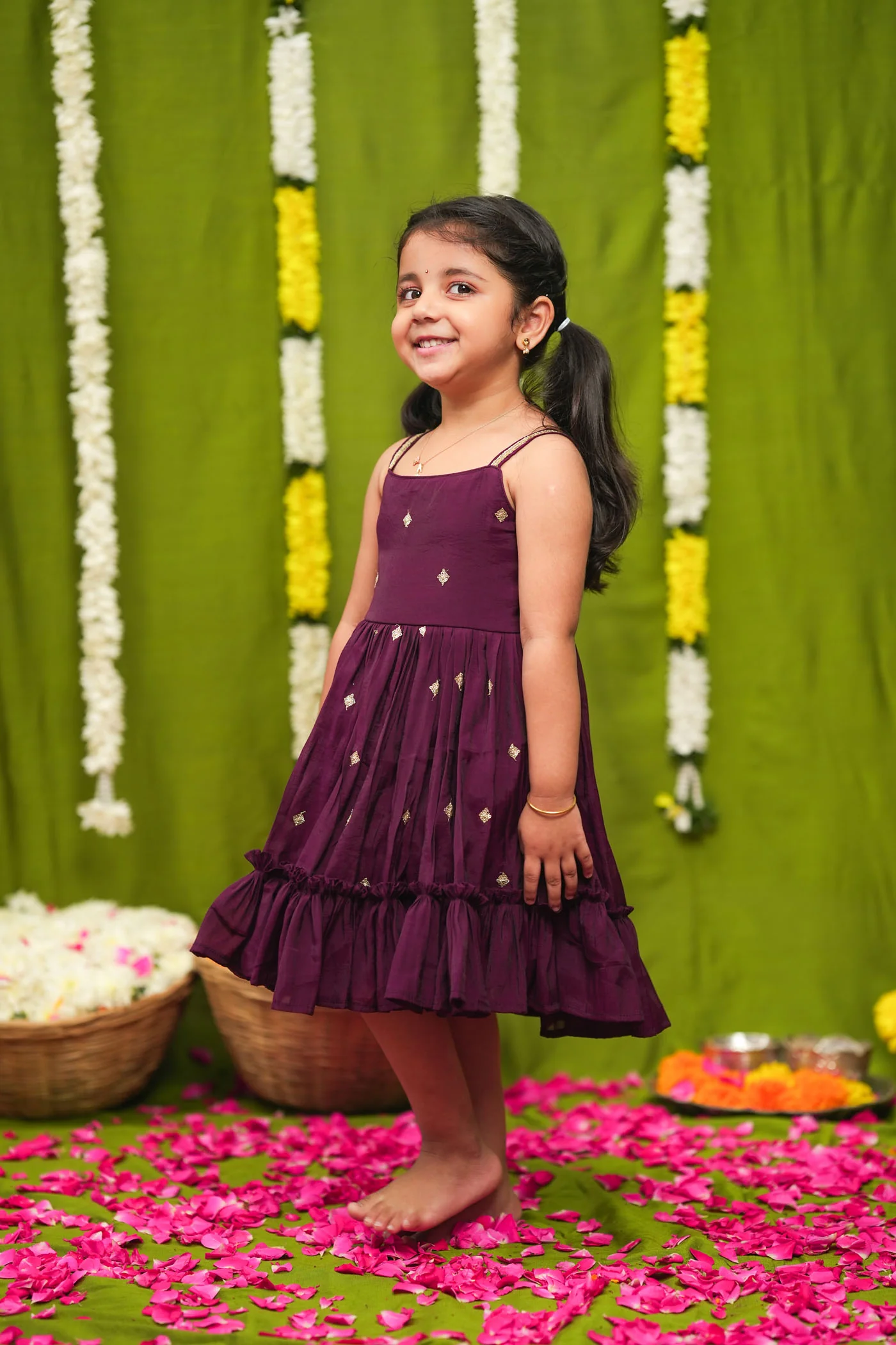 Meera Wine Frock Mini - Image 11