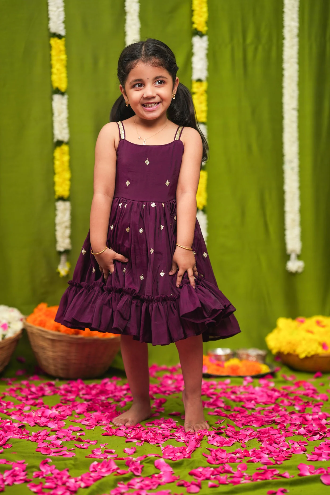 Meera Wine Frock Mini - Image 12