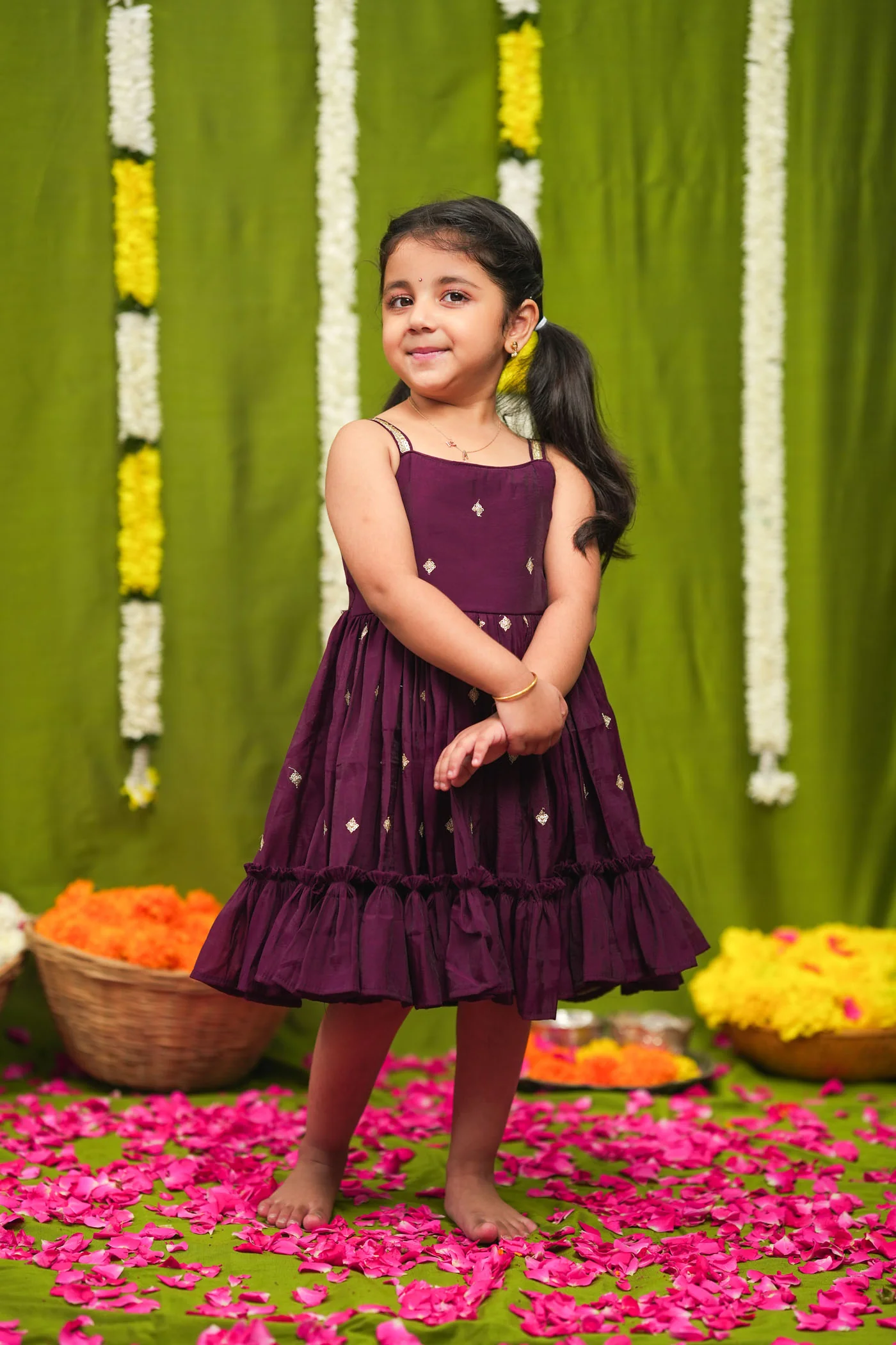 Meera Wine Frock Mini - Image 14
