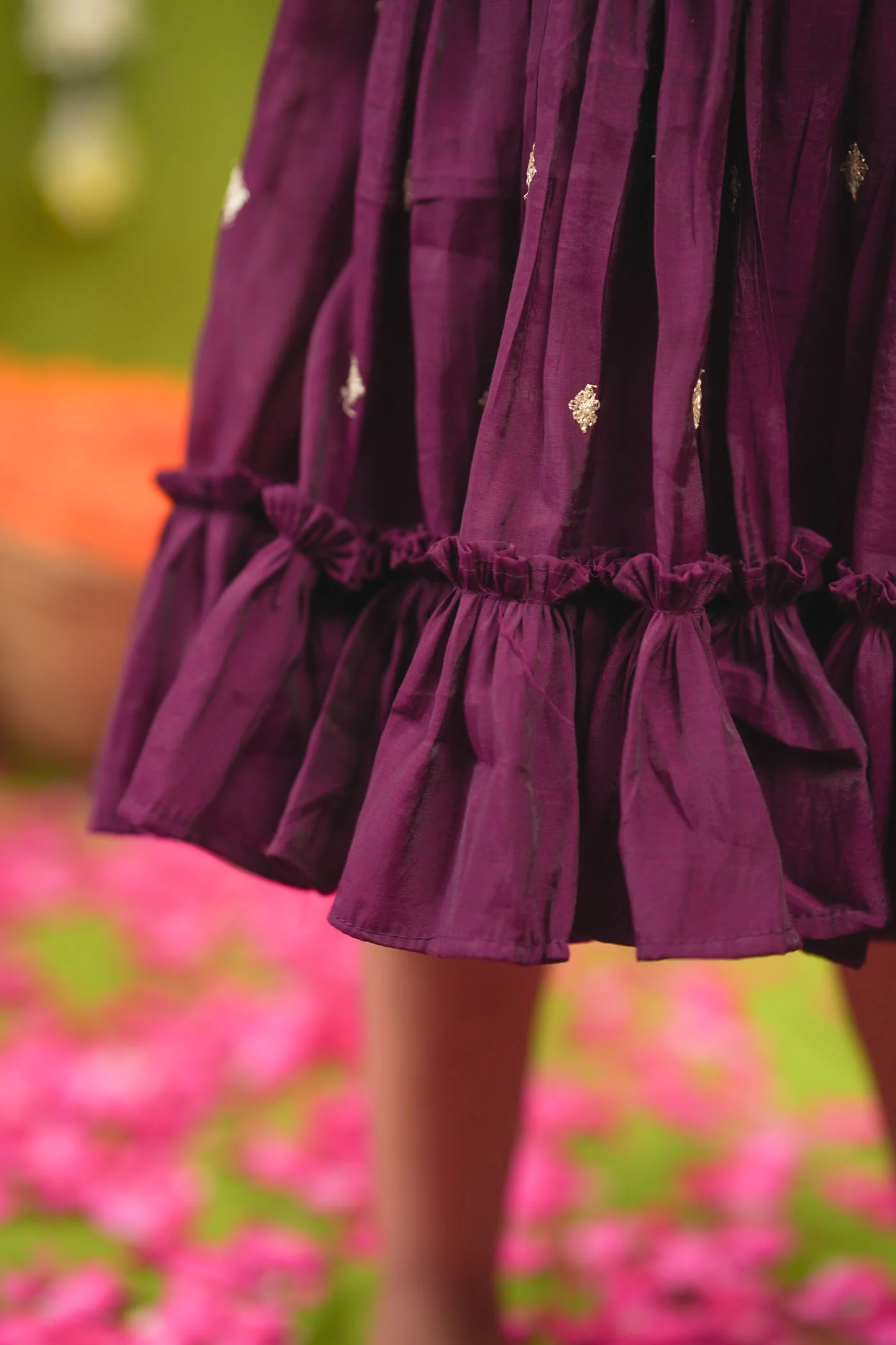 Meera Wine Frock Mini - Image 4