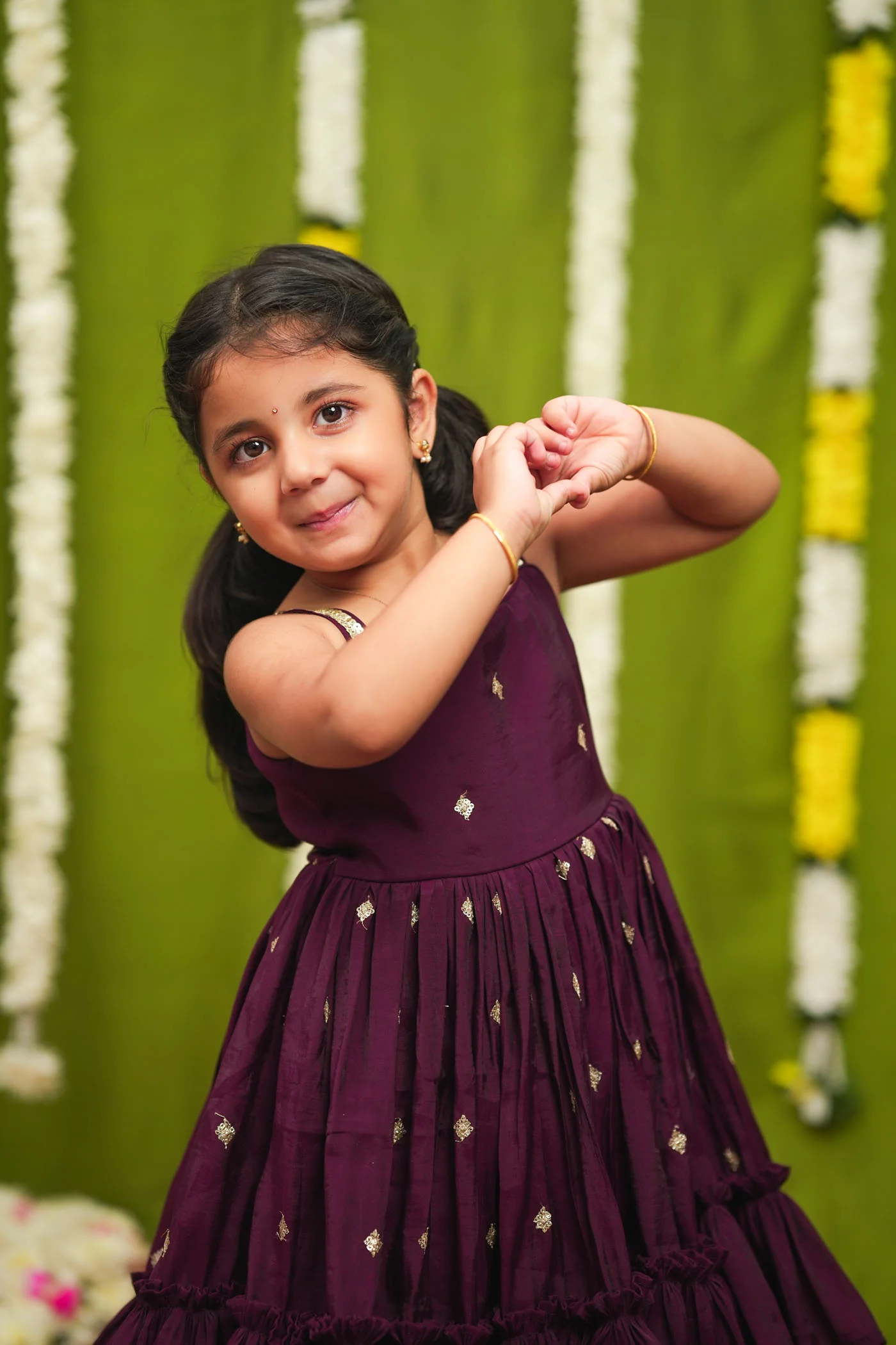 Meera Wine Frock Mini - Image 8
